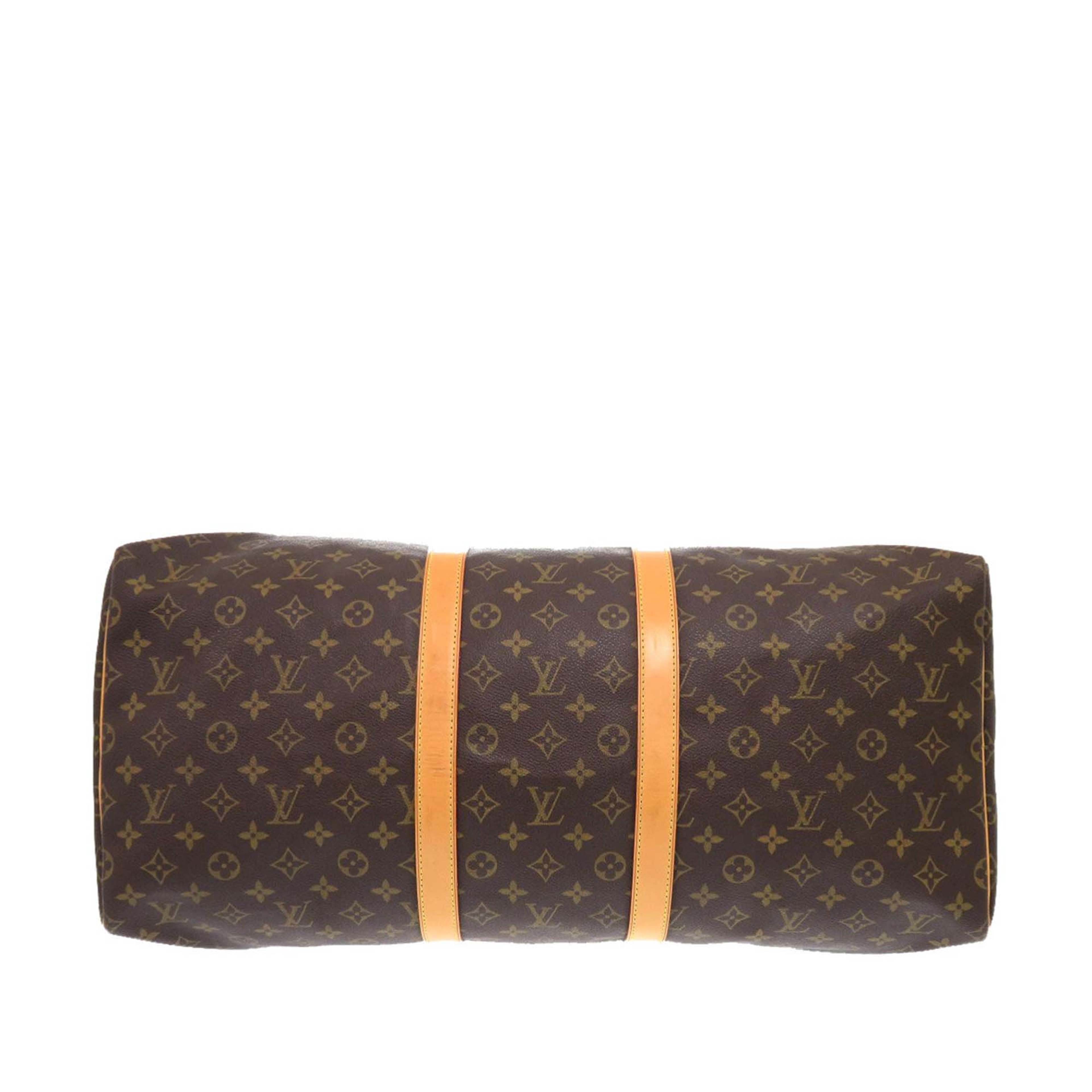 Louis Vuitton Monogram Keepall 55, från Luxclusif, i färgen brown. Klicka för att öppna bilden i stort format
