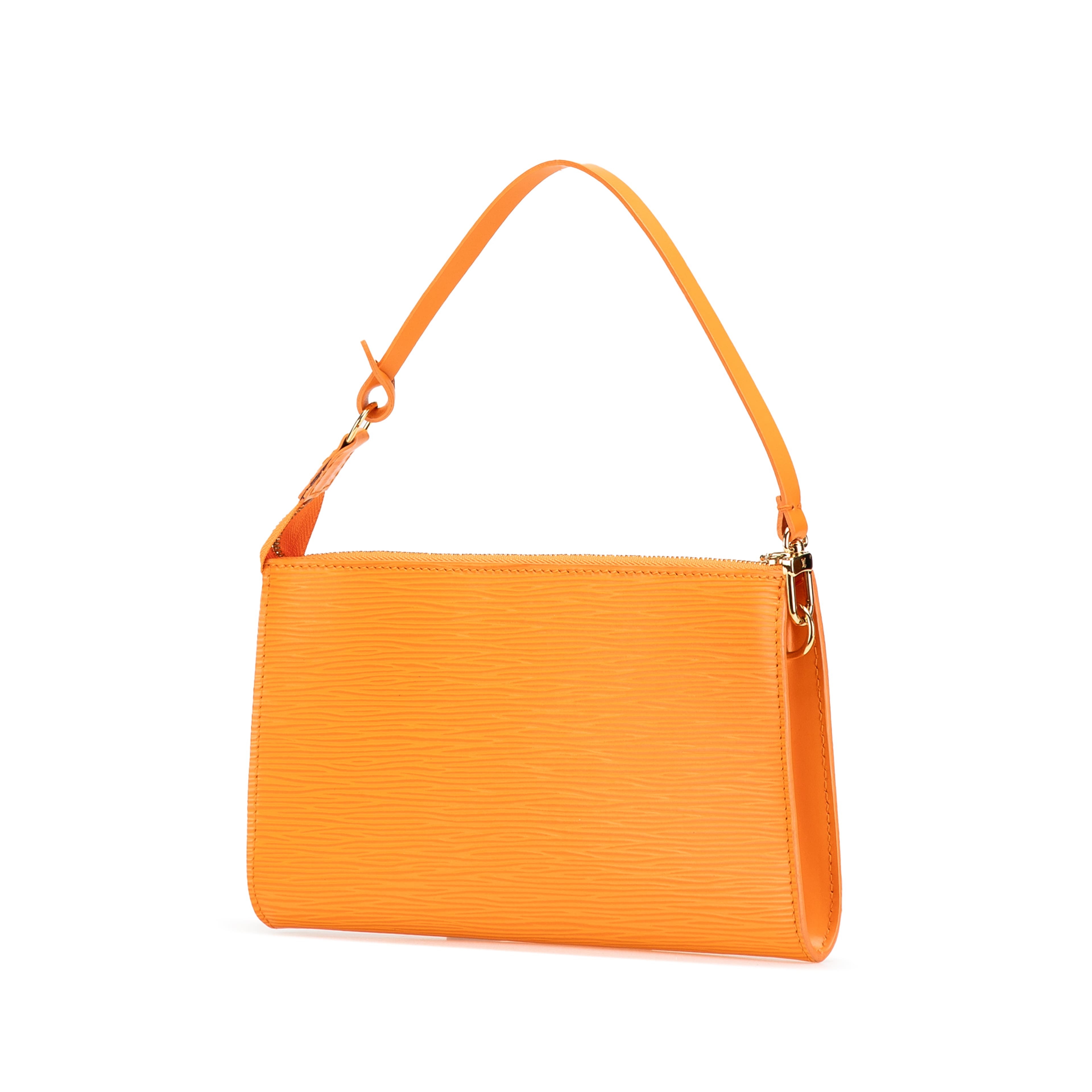 Louis Vuitton Epi Pochette Accessoires, från Luxclusif, i färgen orange. Klicka för att öppna bilden i stort format