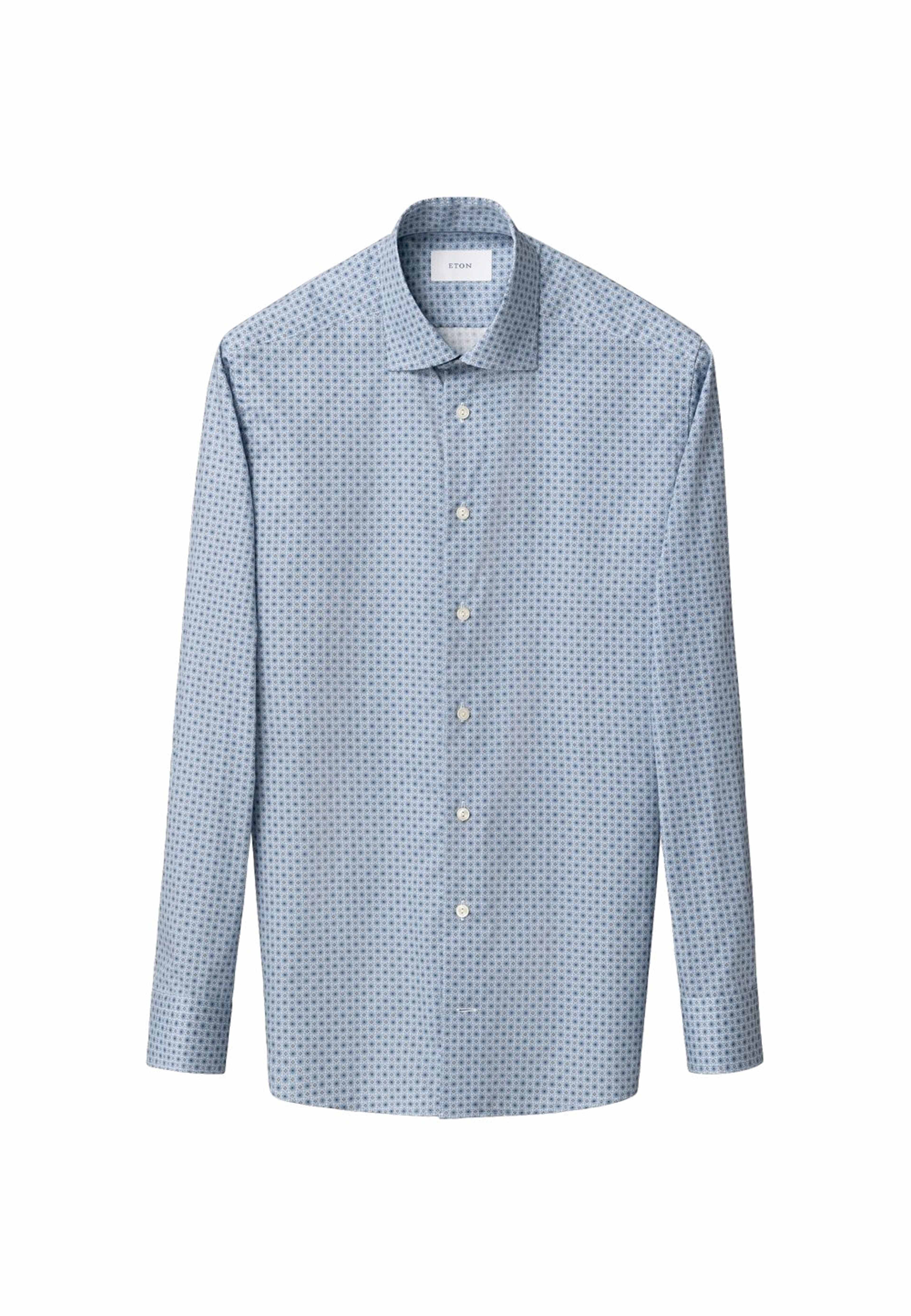 Signature Twill-skjorta Med Småblommigt Mönster Slim Fit