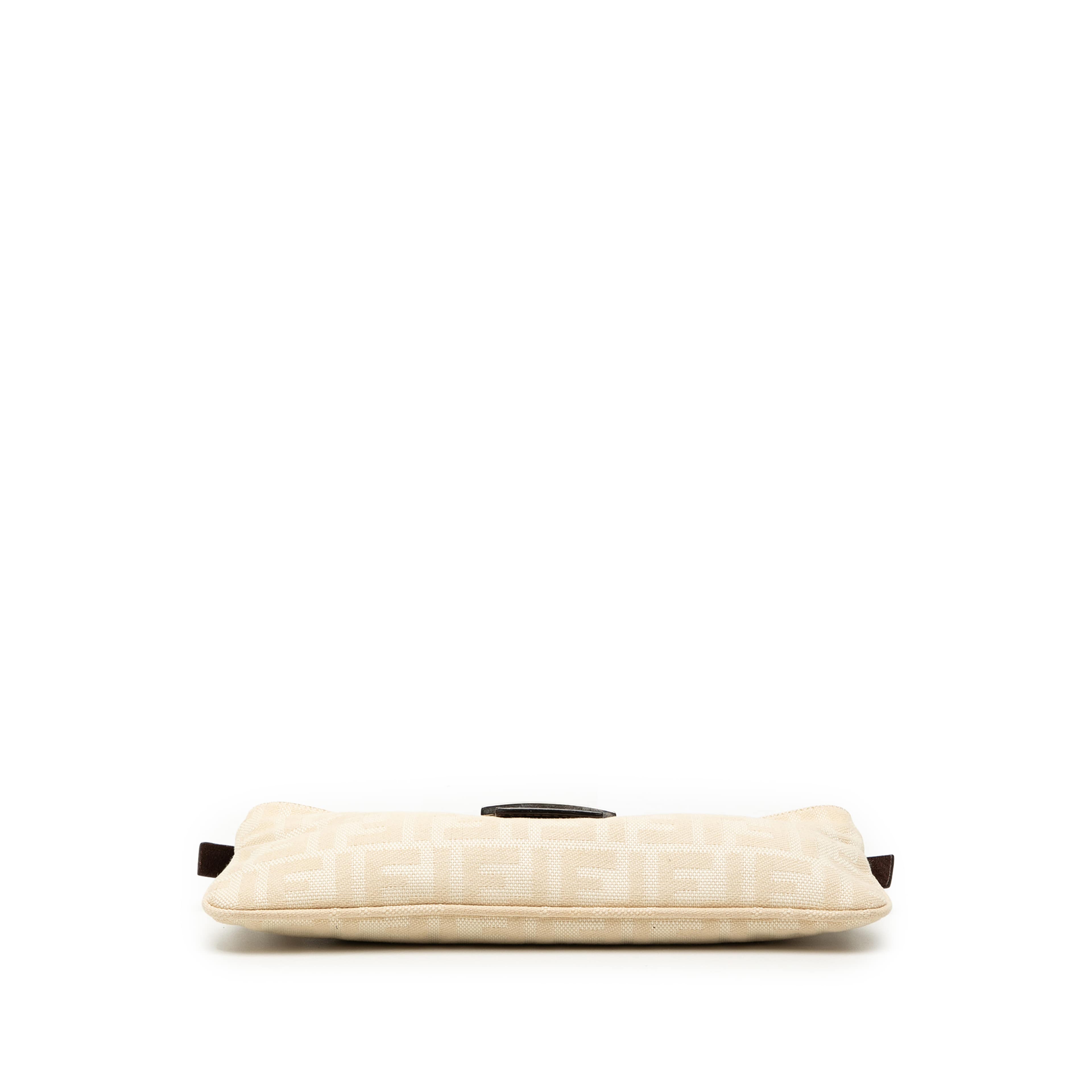 Fendi Zucca Canvas Crossbody, från Luxclusif, i färgen beige. Klicka för att öppna bilden i stort format