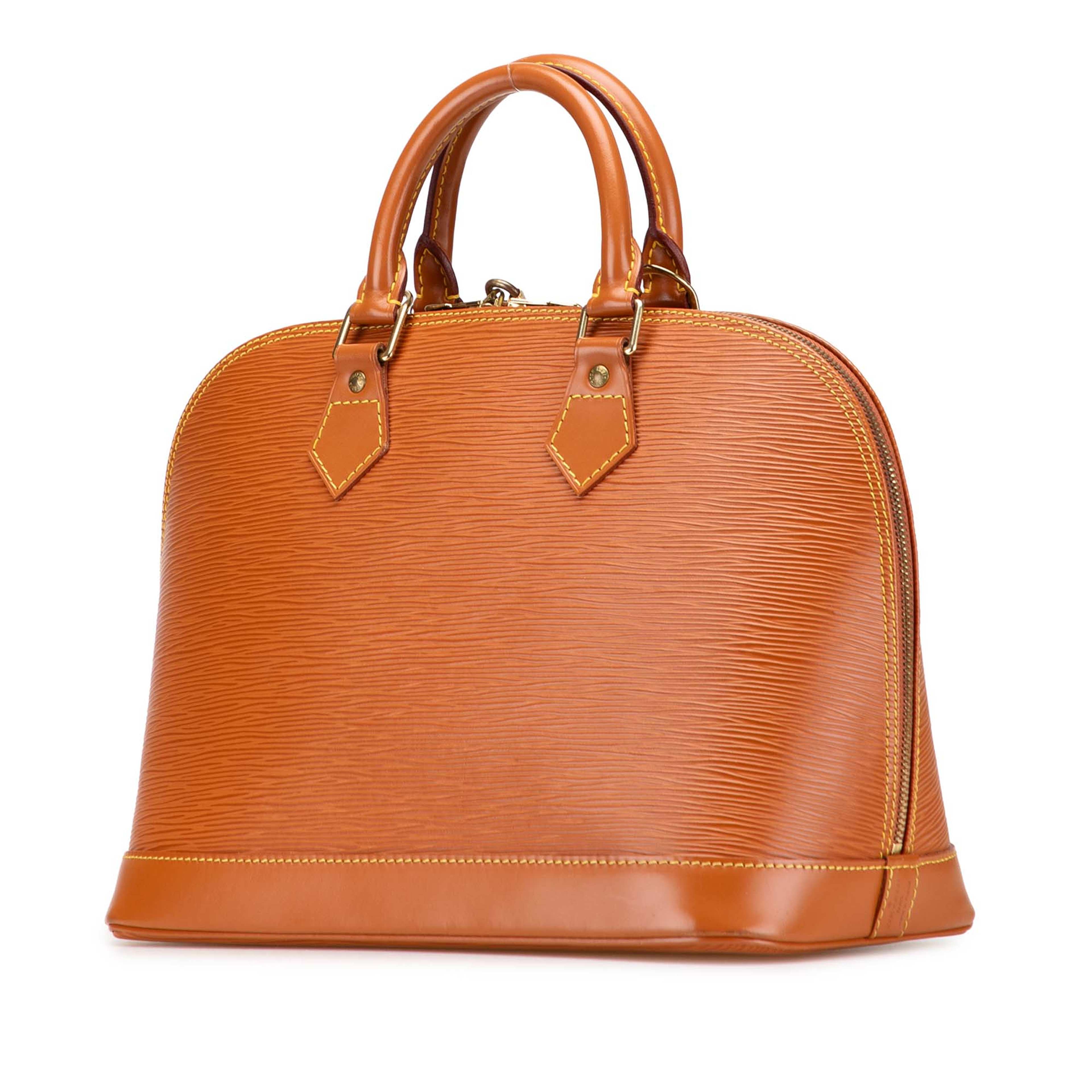 Louis Vuitton Epi Alma Pm, från Luxclusif, i färgen brown.
