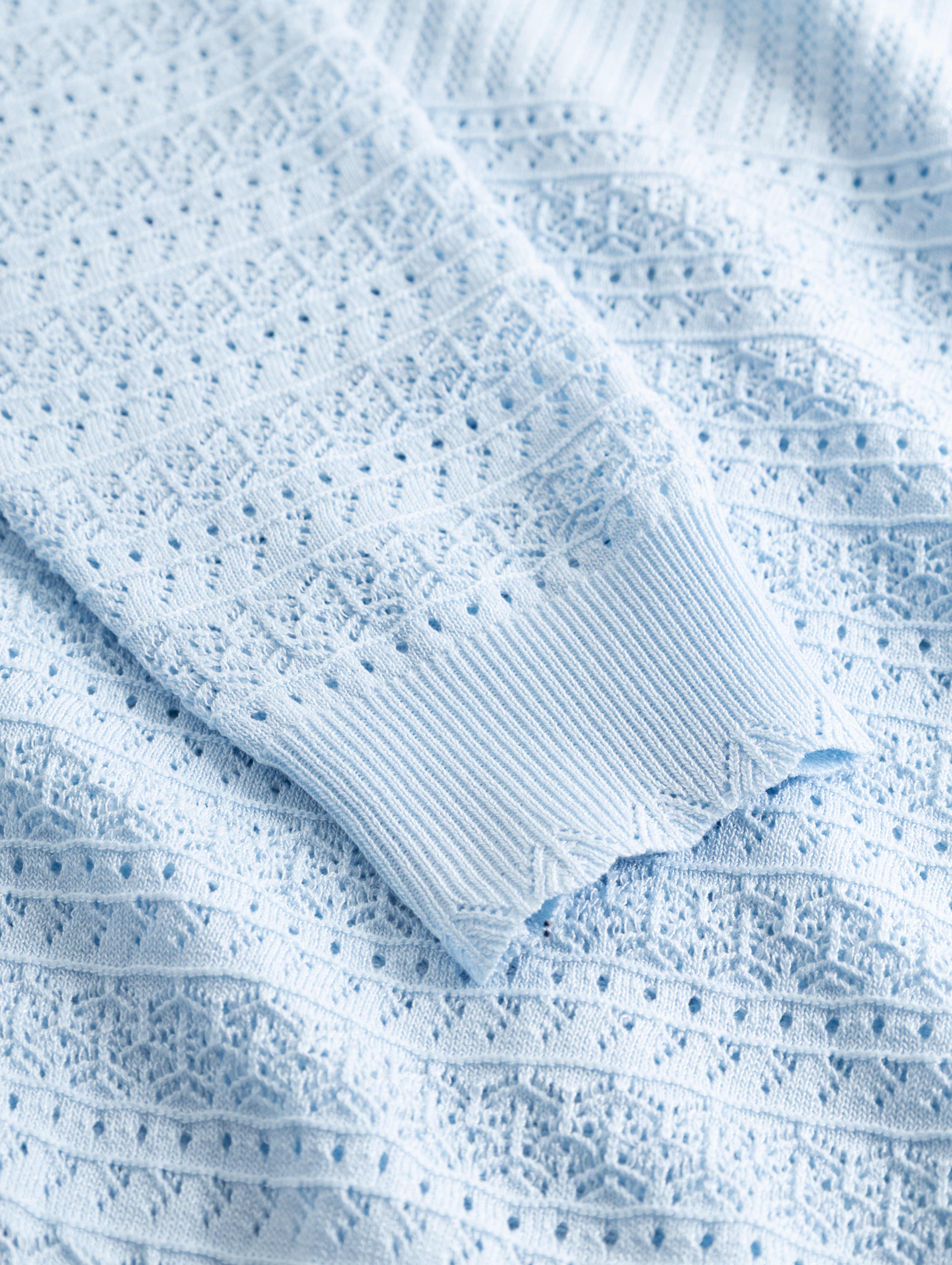 N-margrit Knit Cardigan - Light Blue, från Noella, i färgen light blue. Klicka för att öppna bilden i stort format