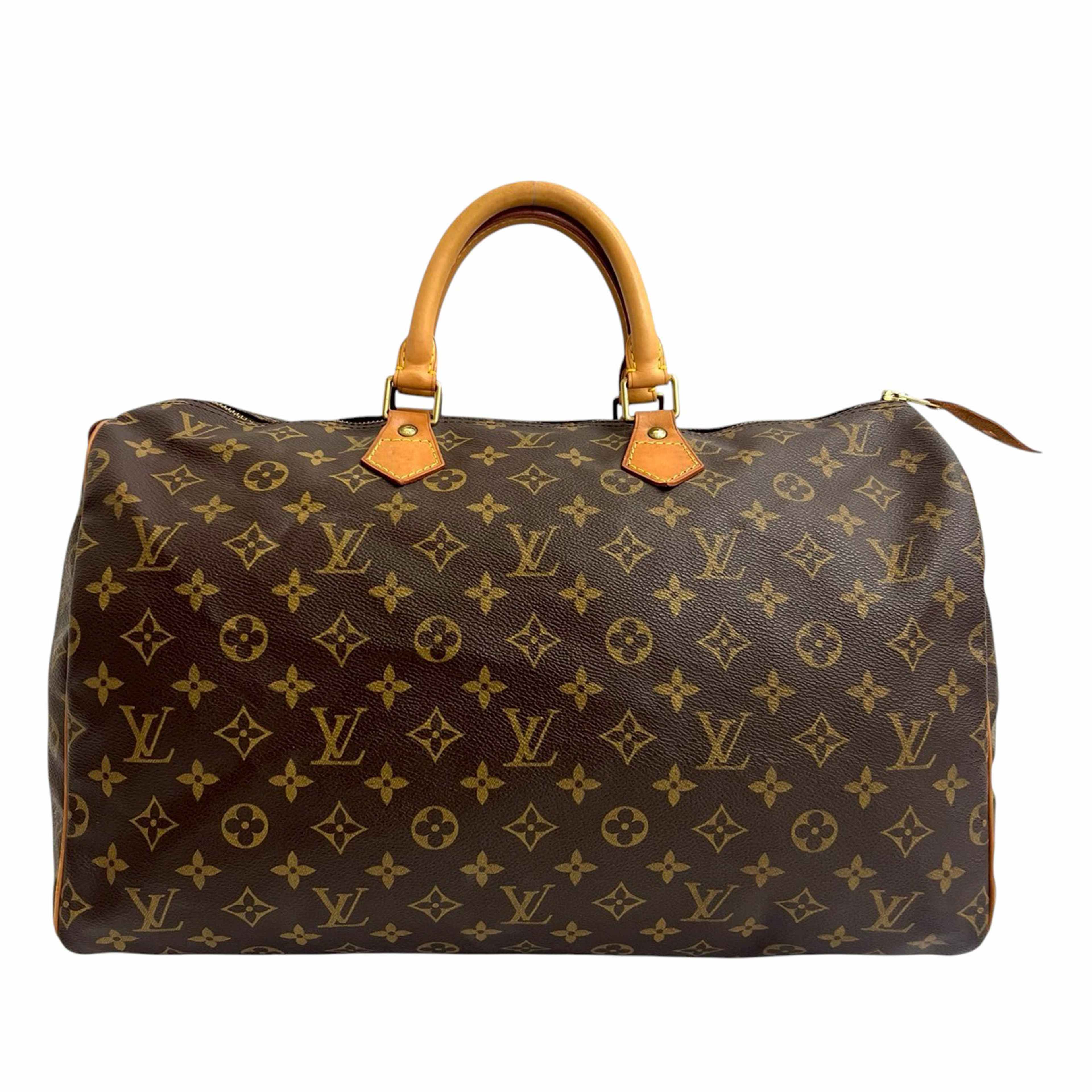 Louis Vuitton Monogram Speedy 40, från Luxclusif, i färgen brown. Klicka för att öppna bilden i stort format