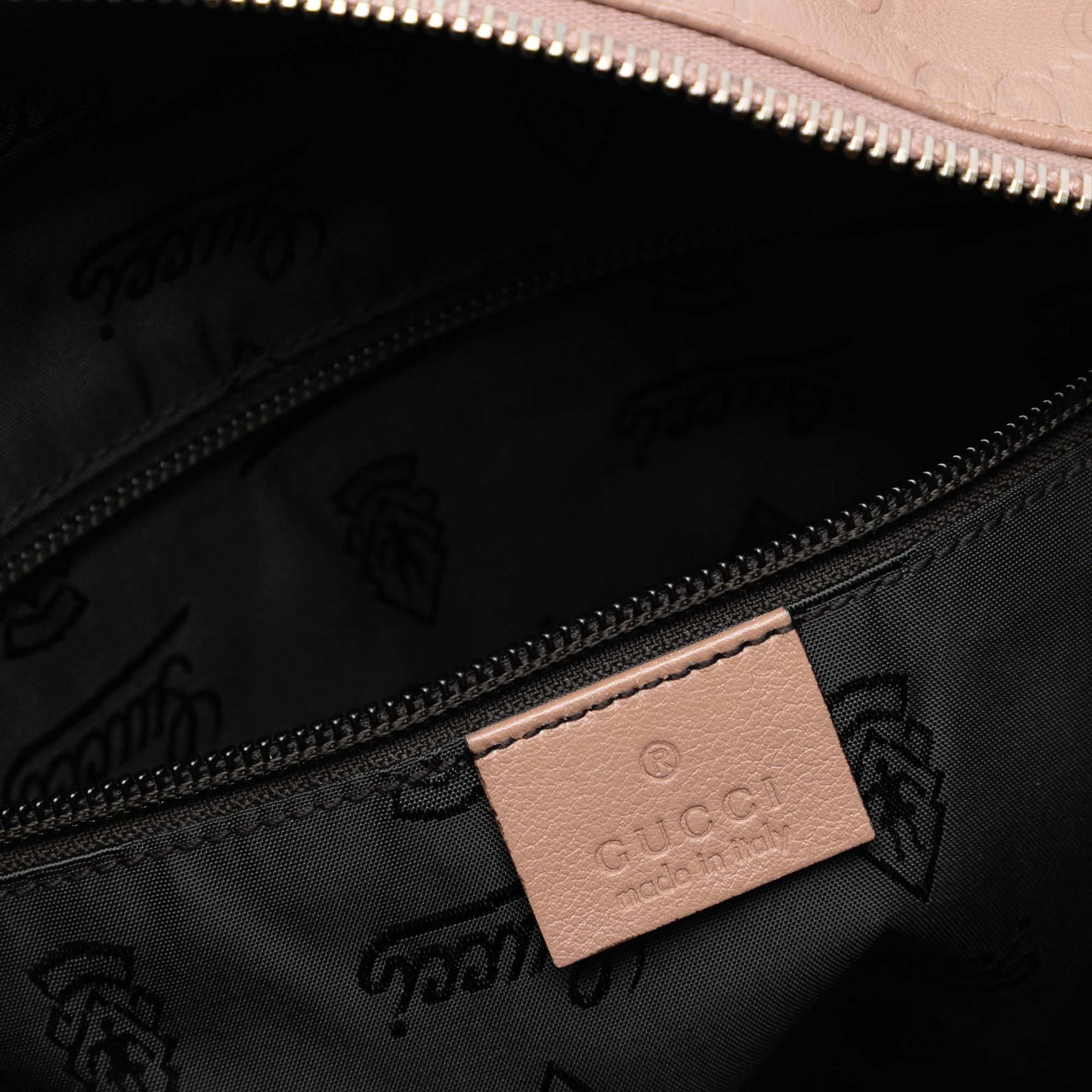 Gucci Medium Guccissima Tote, från Luxclusif, i färgen nude. Klicka för att öppna bilden i stort format