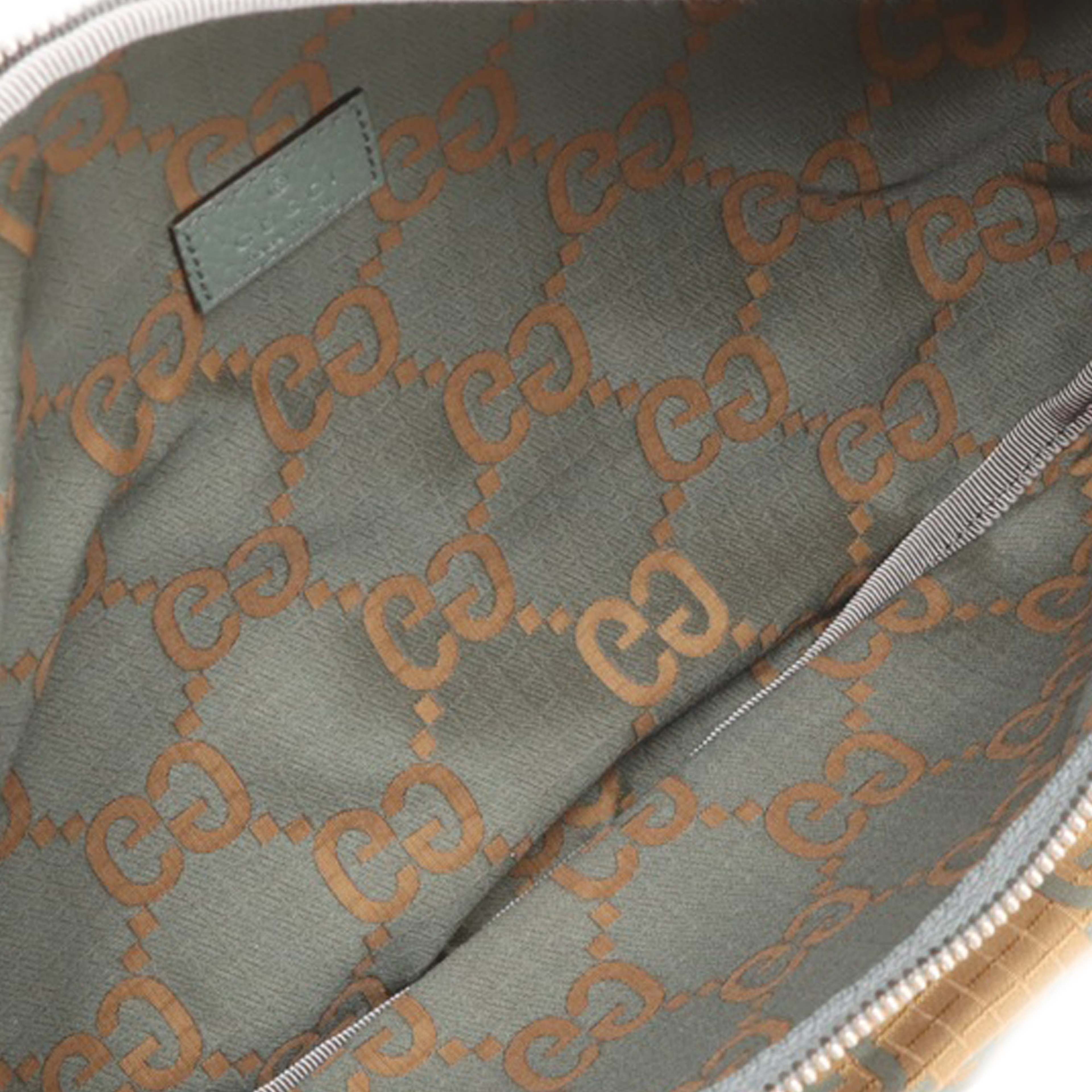 Gucci Gg Ripstop Nylon Belt Bag, från Luxclusif, i färgen brun. Klicka för att öppna bilden i stort format