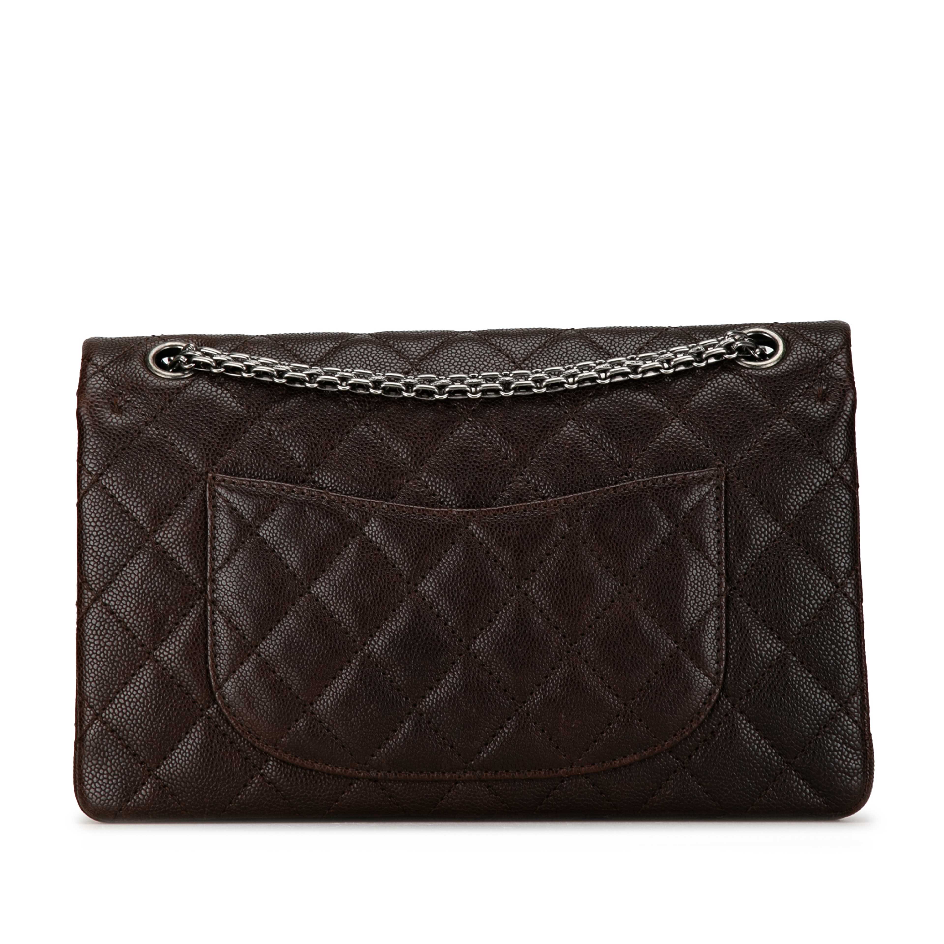 Chanel Caviar And Iridescent Calfskin Reissue 2.55 Double Flap 226