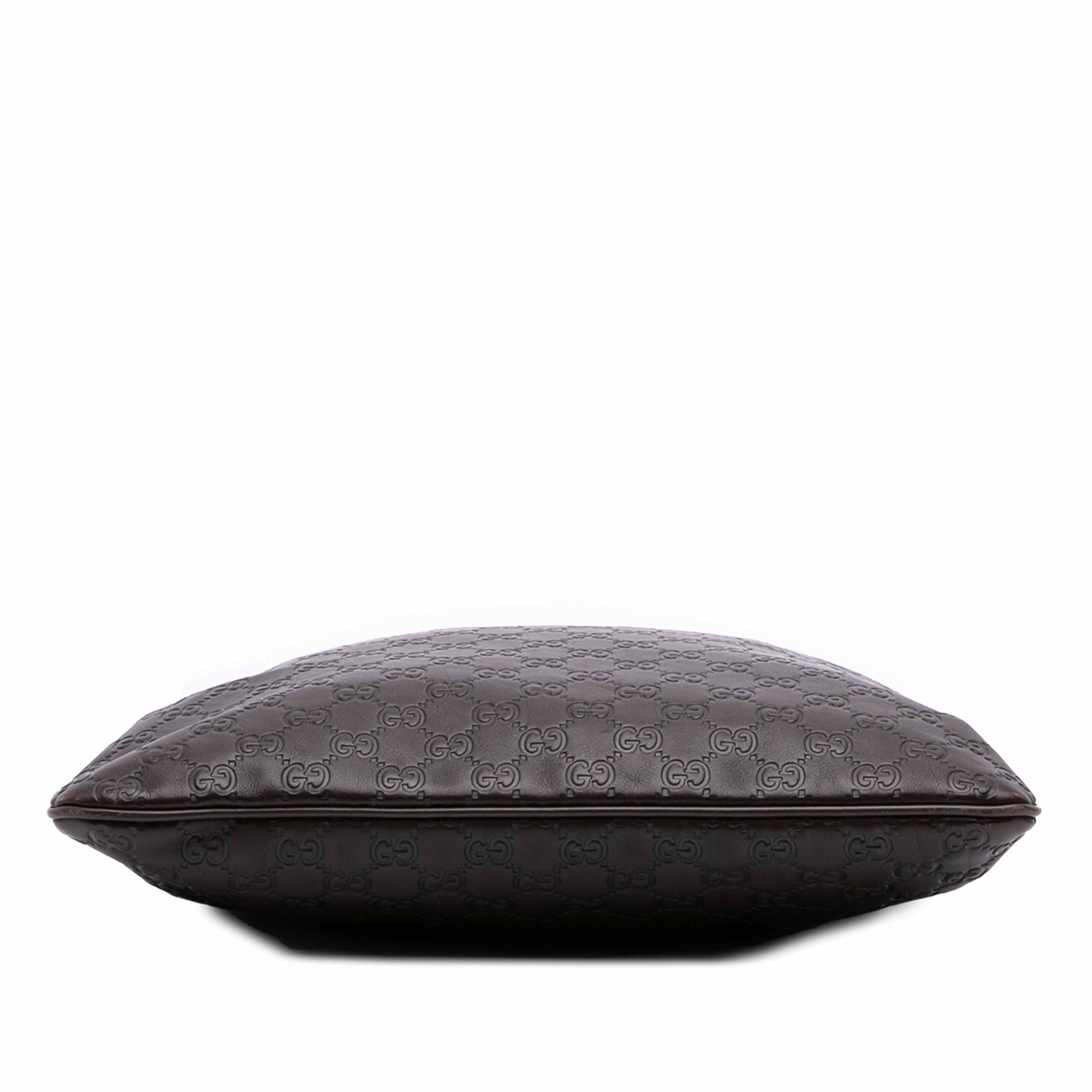 Gucci Guccissima Tote, från Luxclusif, i färgen dark brown. Klicka för att öppna bilden i stort format