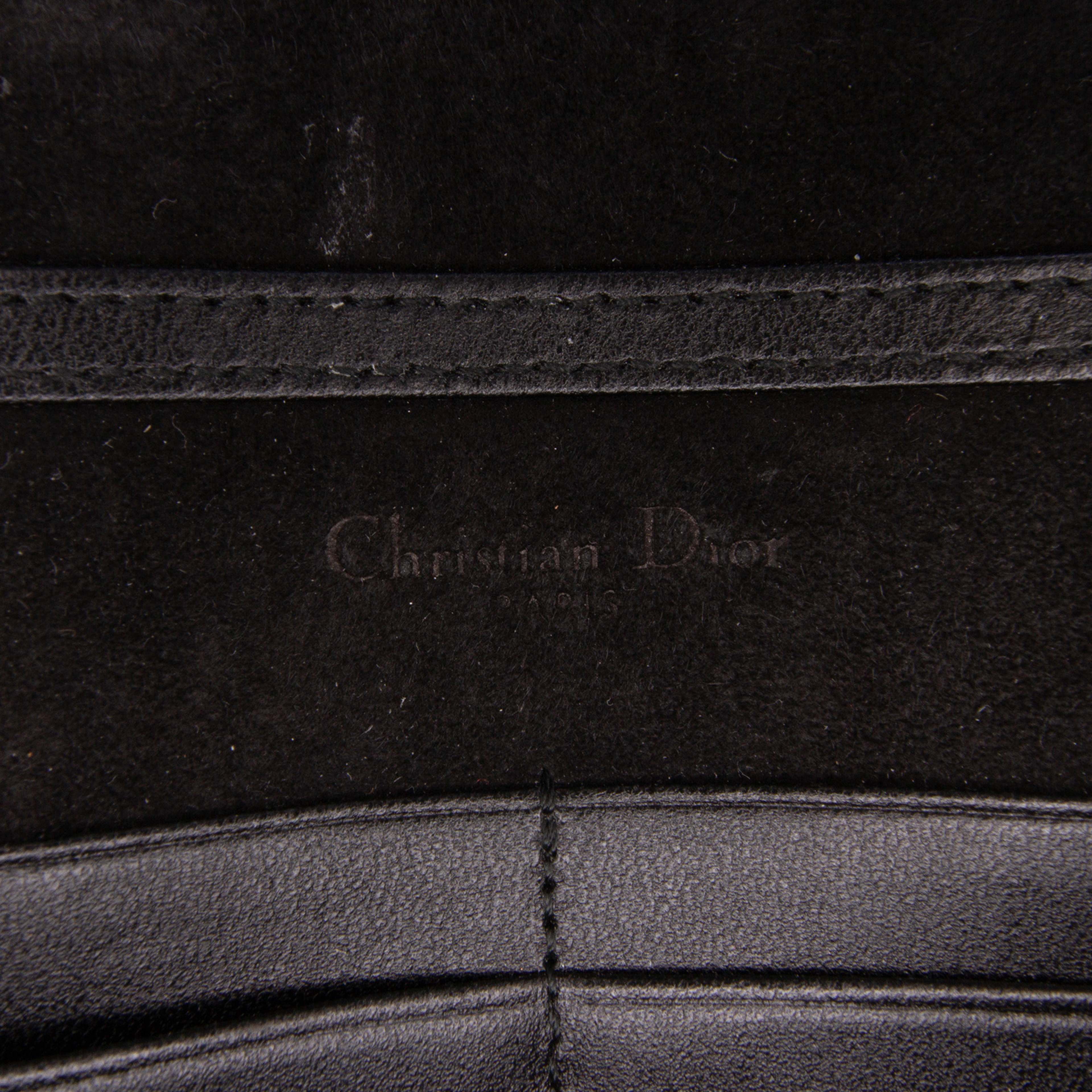 Dior Grained Calfskin Diorama Wallet On Chain