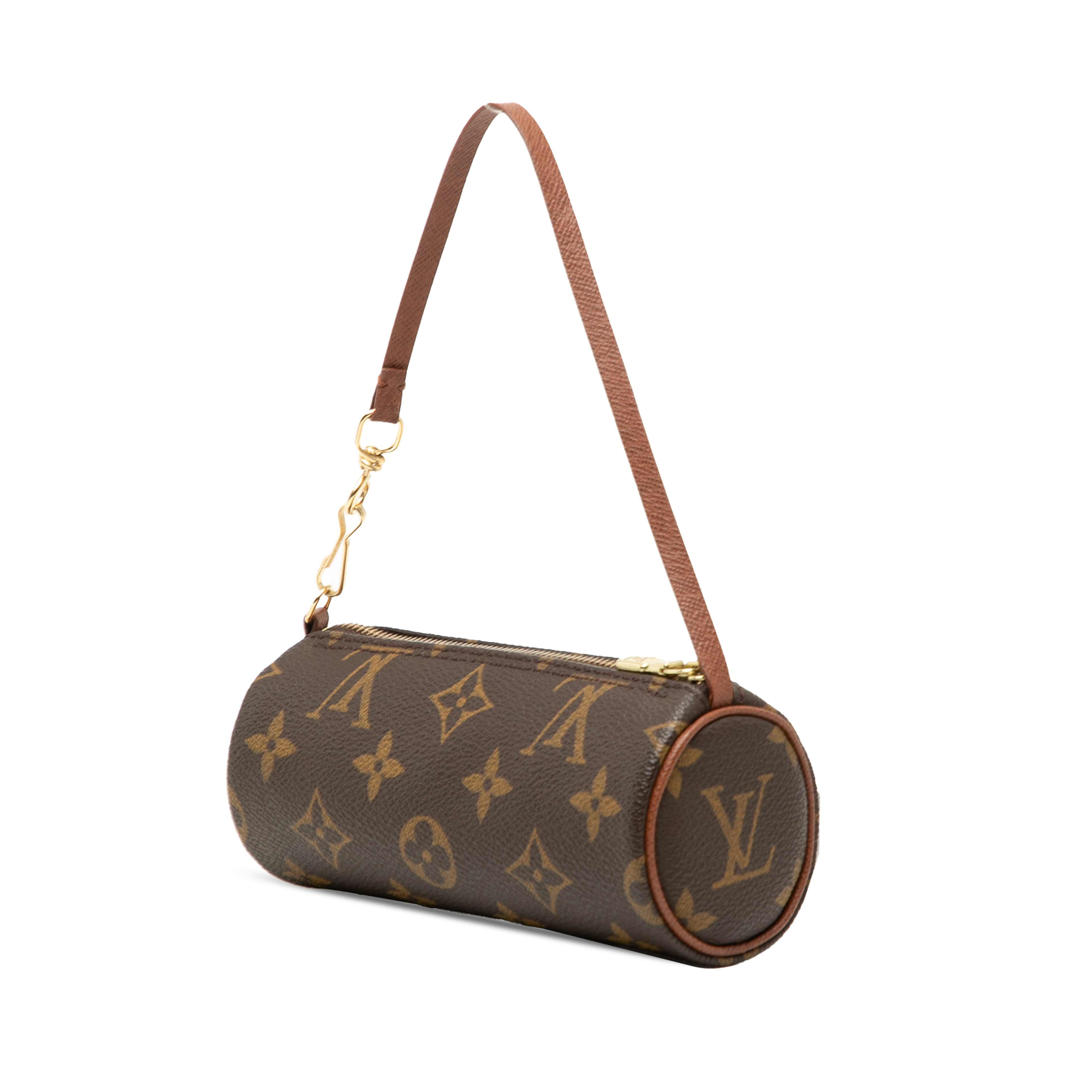 Louis Vuitton Monogram Papillon Pochette, från Luxclusif, i färgen brun. Klicka för att öppna bilden i stort format