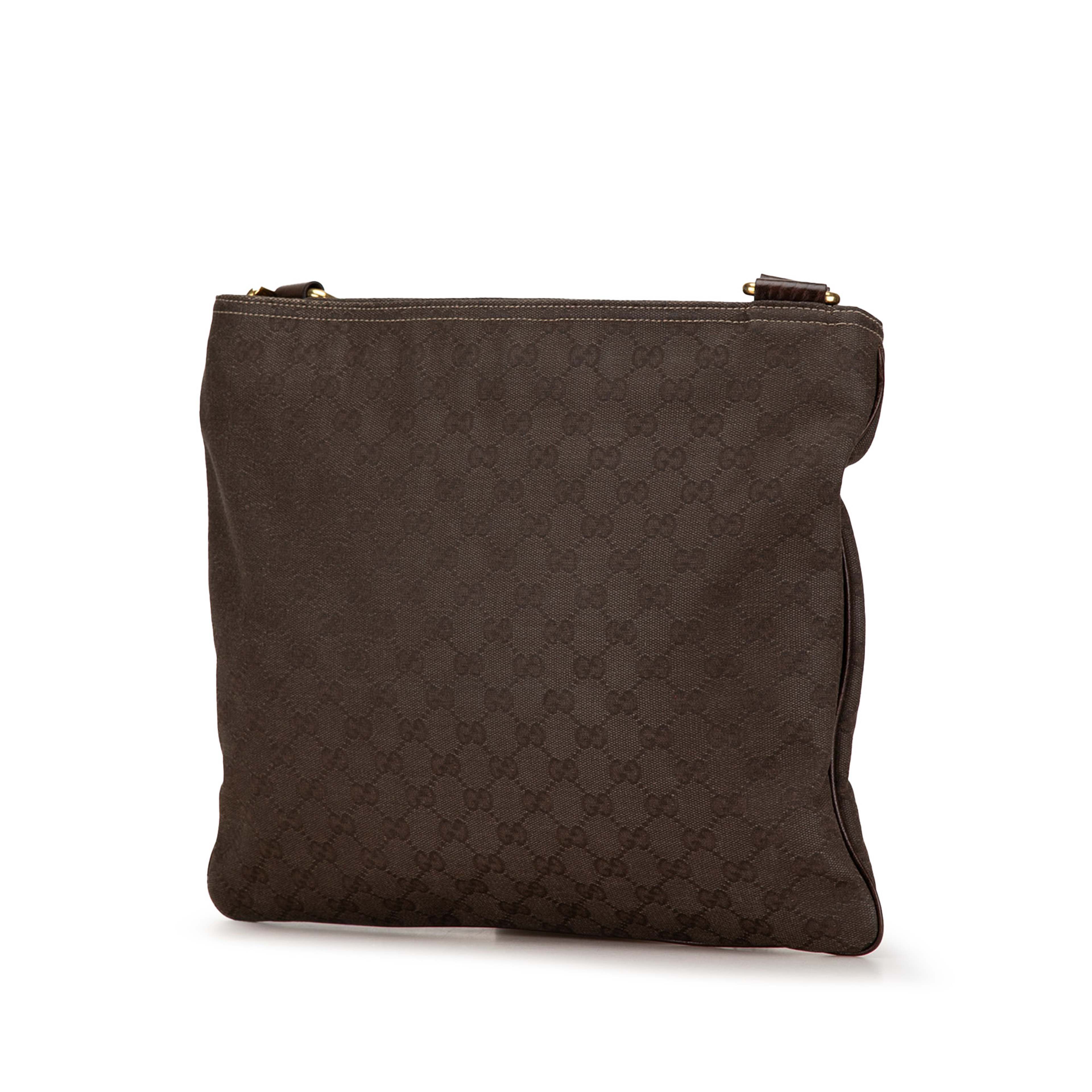 Gucci Gg Canvas Crossbody, från Luxclusif, i färgen brun. Klicka för att öppna bilden i stort format