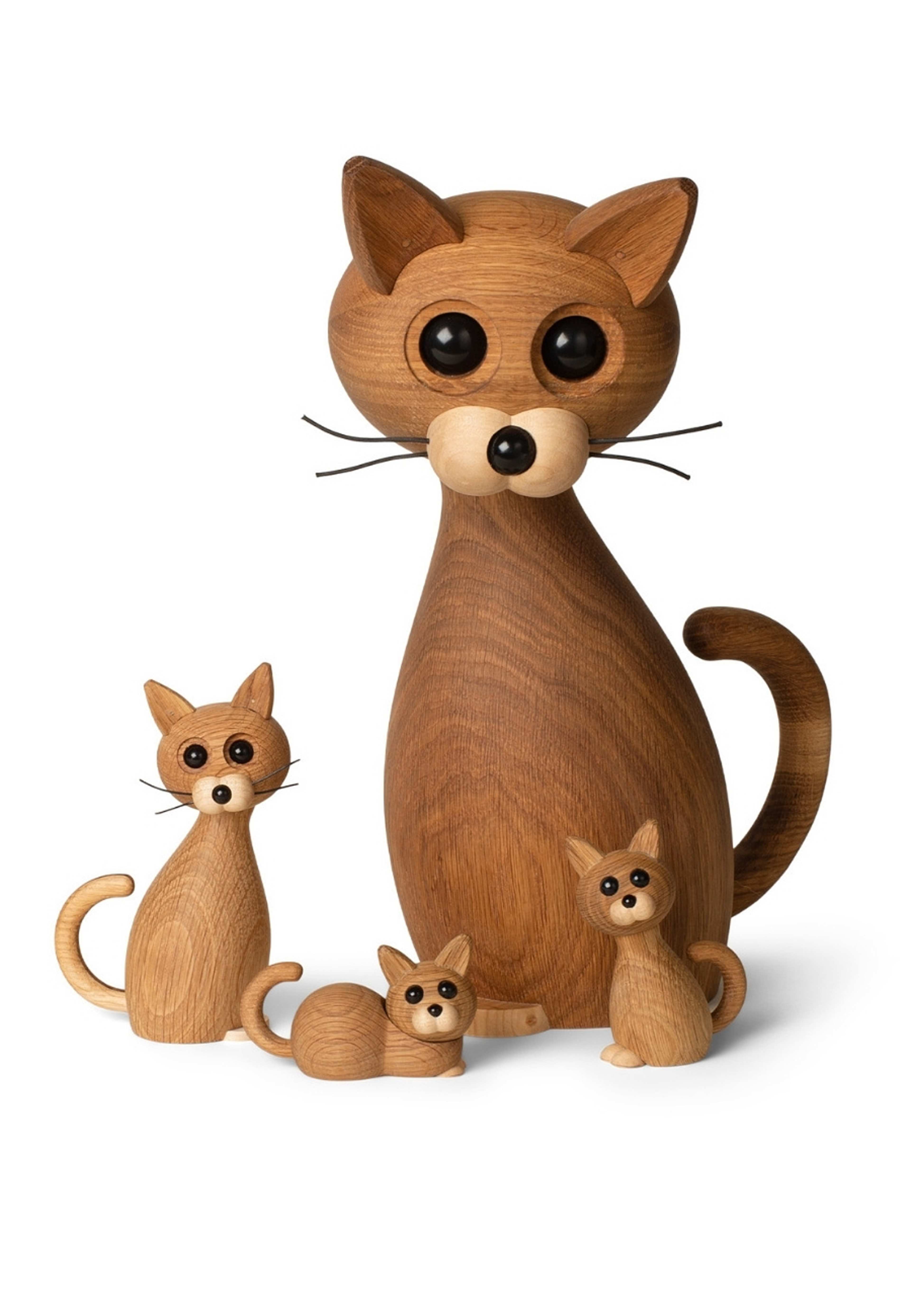 Lucky Katt Dekoration 42 Cm Ek/lönn