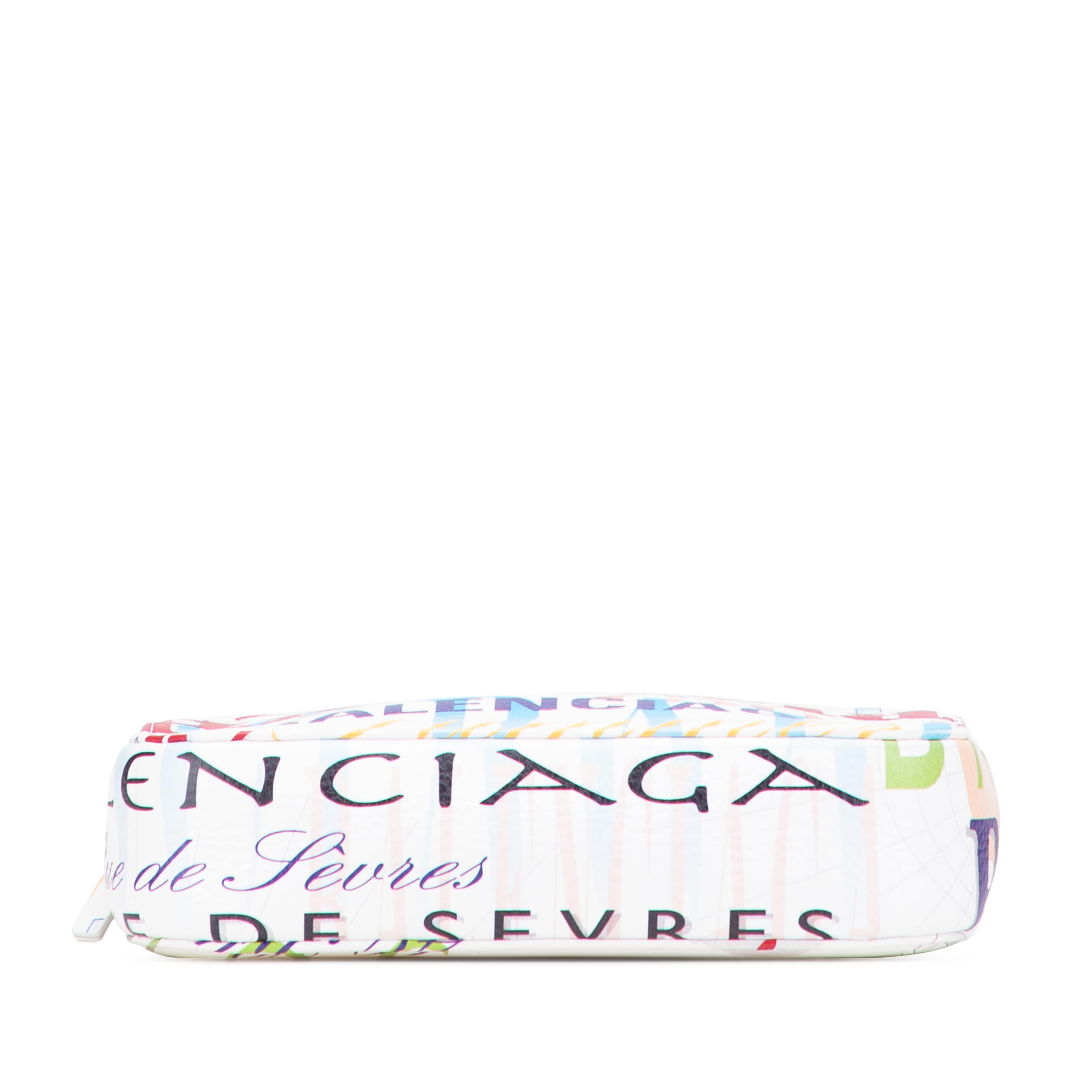 Balenciaga S Calfskin Logo Print Everyday Camera Bag