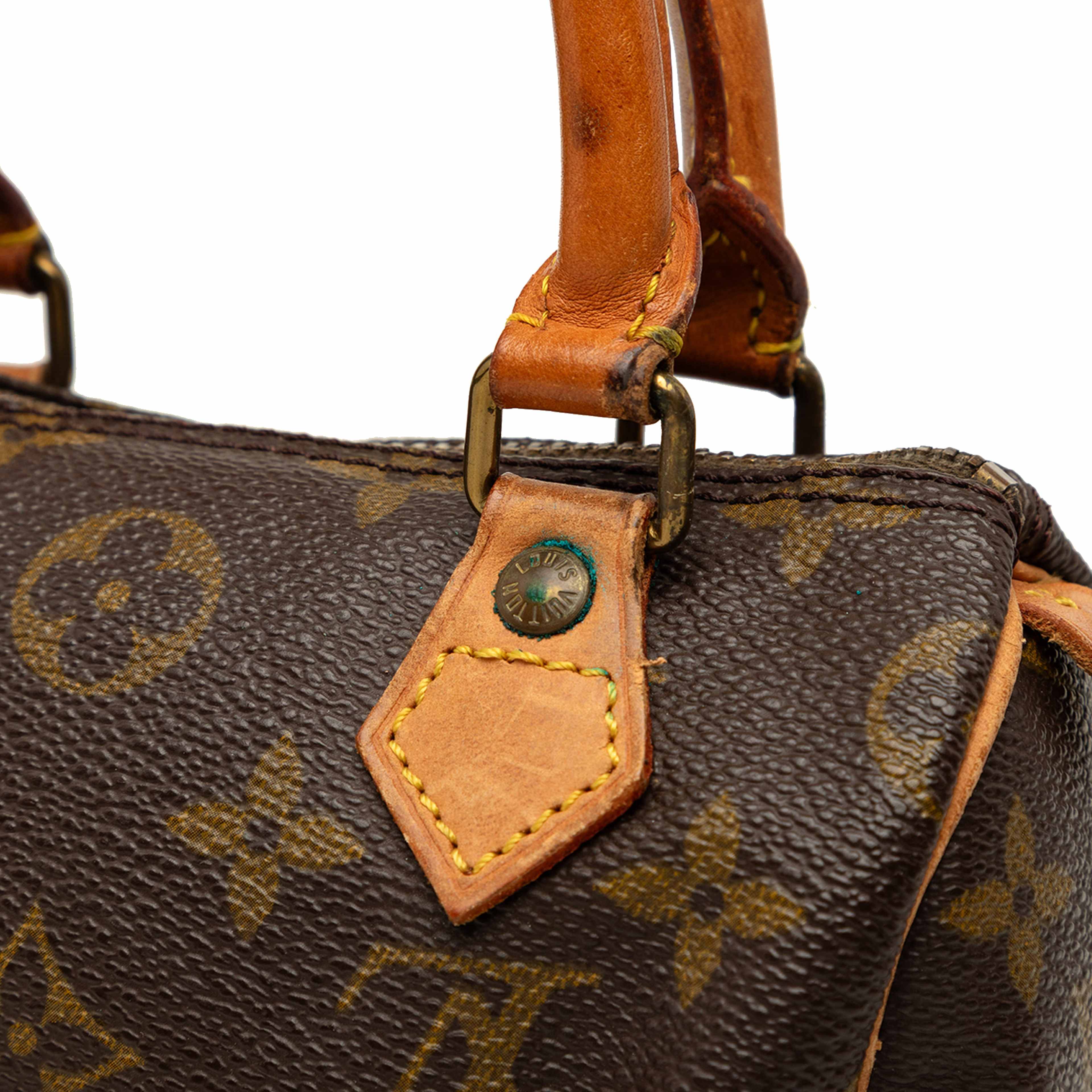 Louis Vuitton Monogram Mini Speedy Hl, från Luxclusif, i färgen brun. Klicka för att öppna bilden i stort format