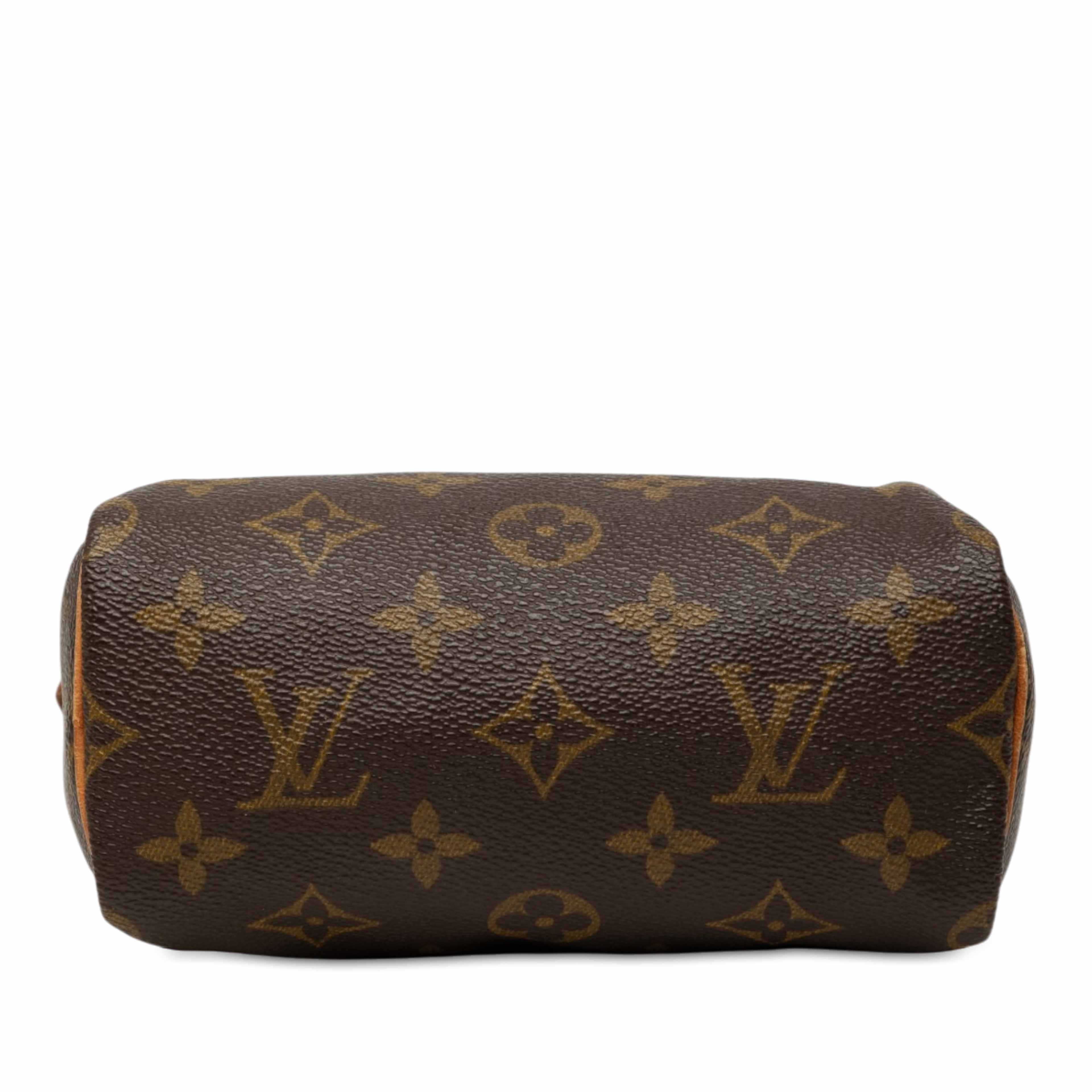 Louis Vuitton Monogram Mini Speedy Hl, från Luxclusif, i färgen brun. Klicka för att öppna bilden i stort format