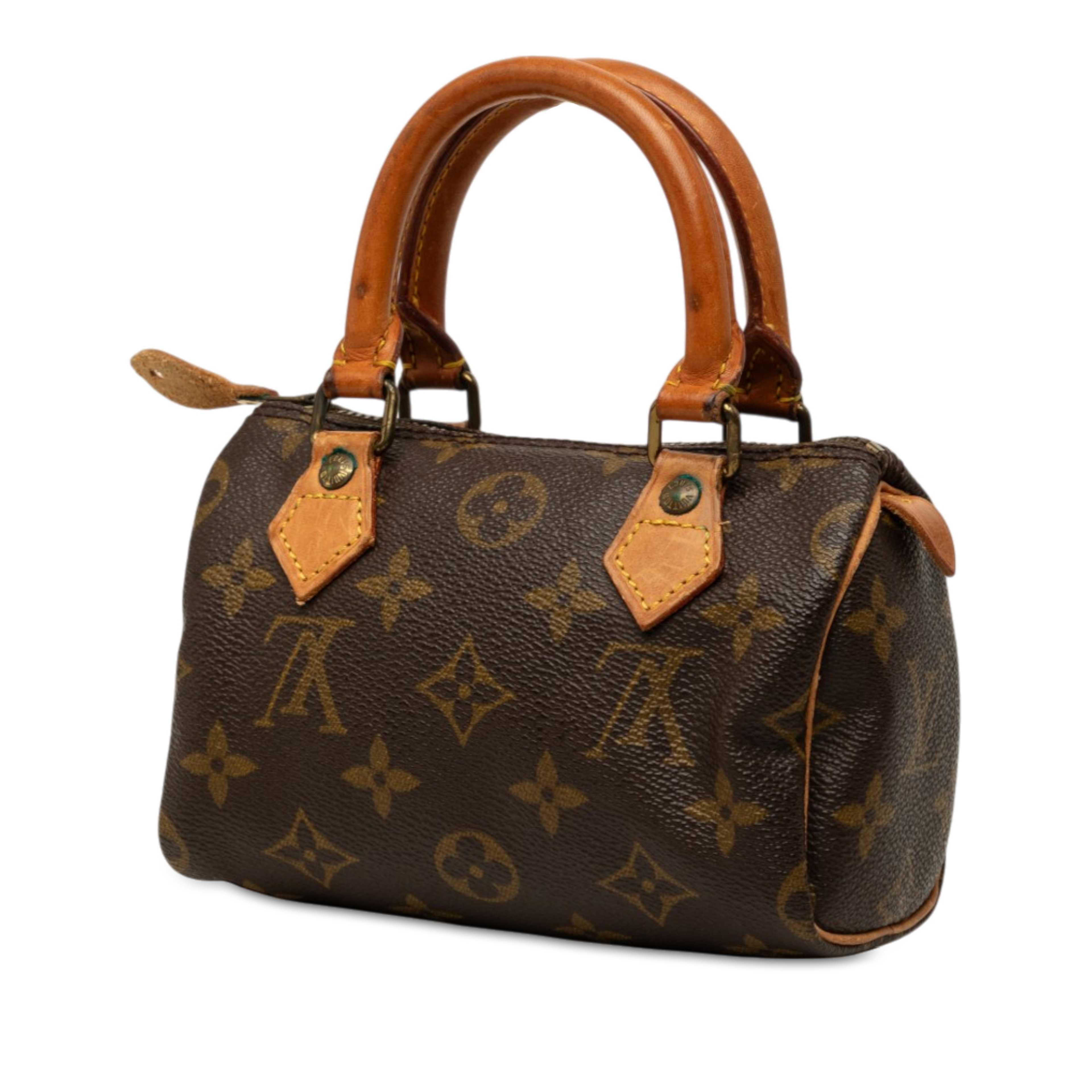 Louis Vuitton Monogram Mini Speedy Hl, från Luxclusif, i färgen brun. Klicka för att öppna bilden i stort format