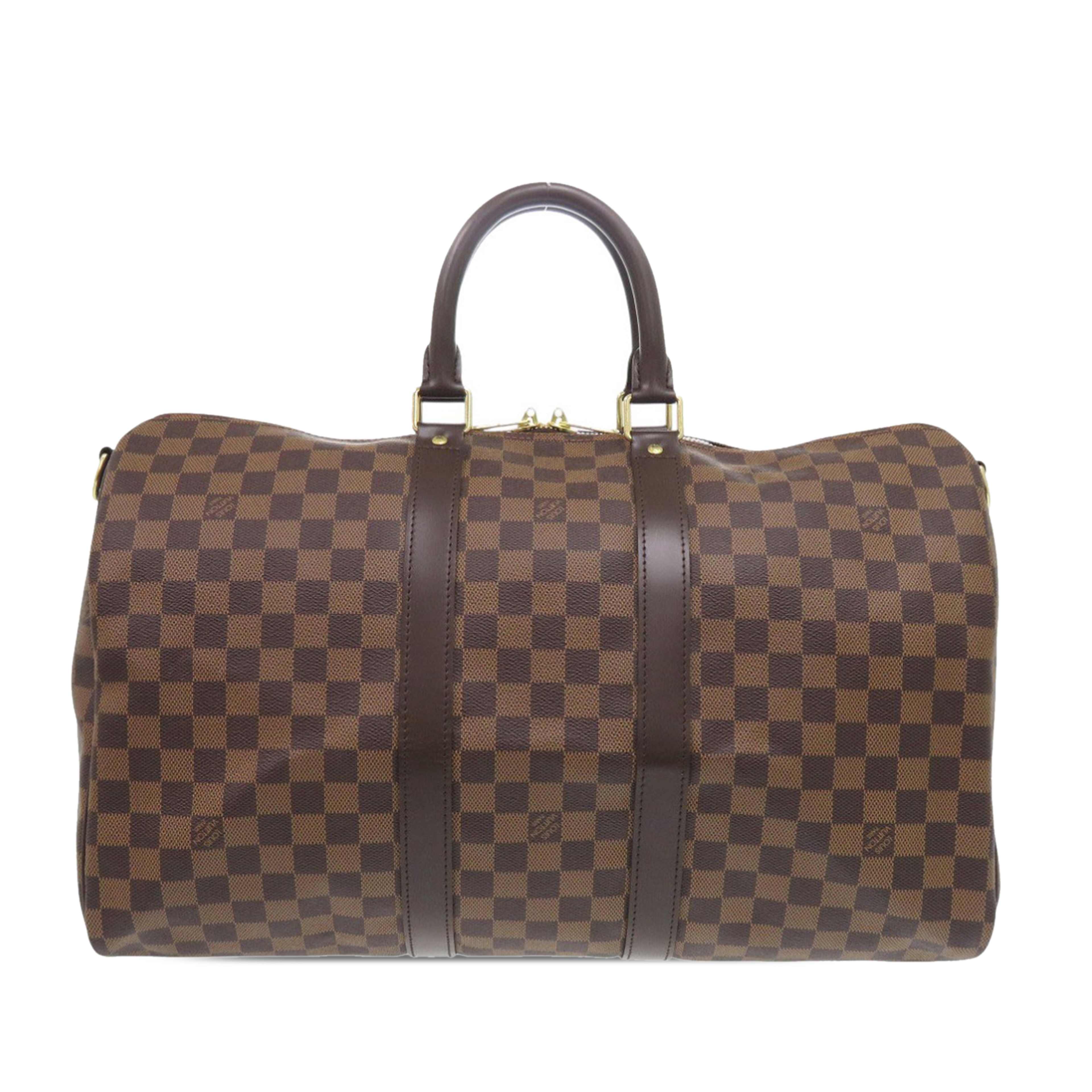 Louis Vuitton Damier Ebene Keepall Bandouliere 45, från Luxclusif, i färgen brun. Klicka för att öppna bilden i stort format