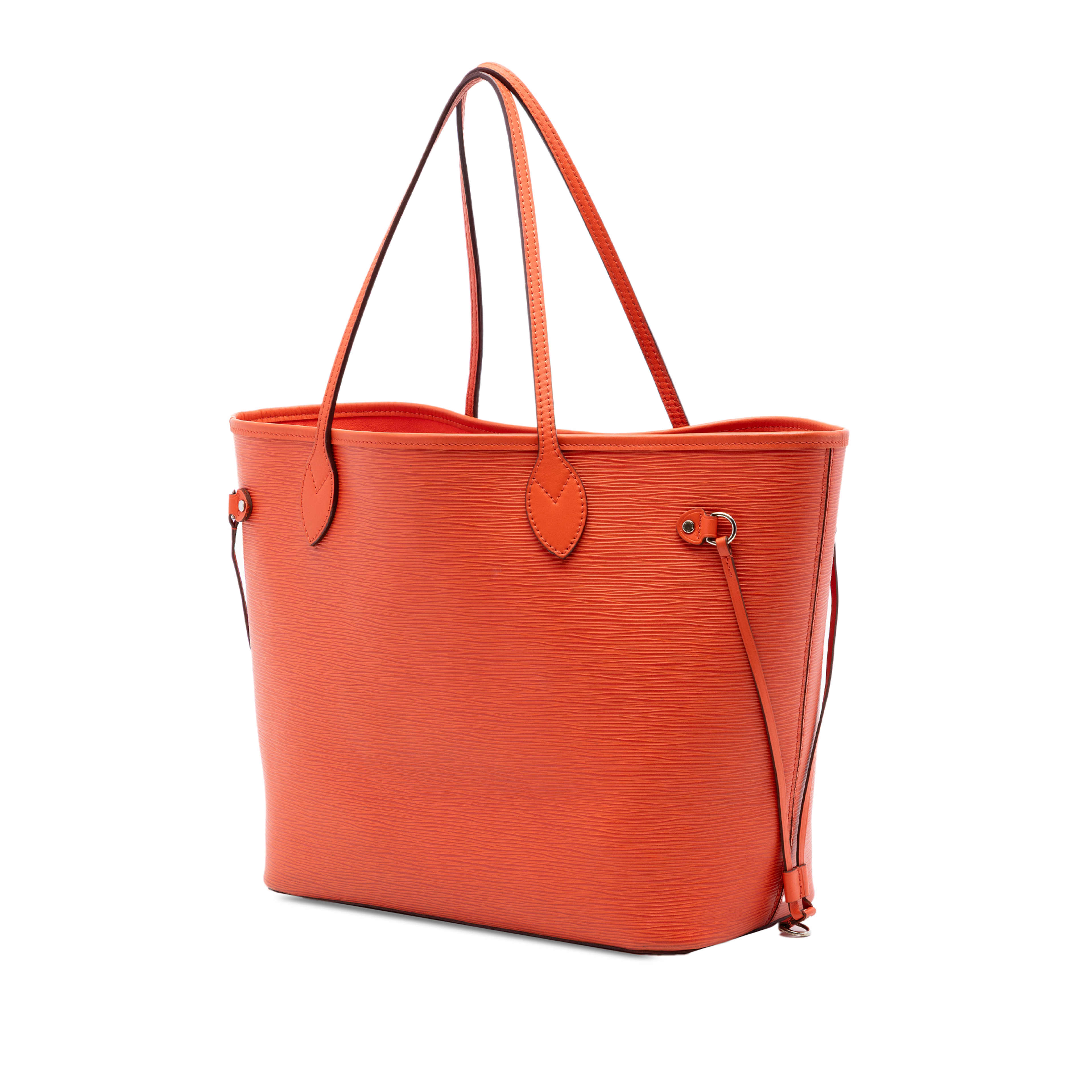 Louis Vuitton Epi Neverfull Mm, från Luxclusif, i färgen orange. Klicka för att öppna bilden i stort format