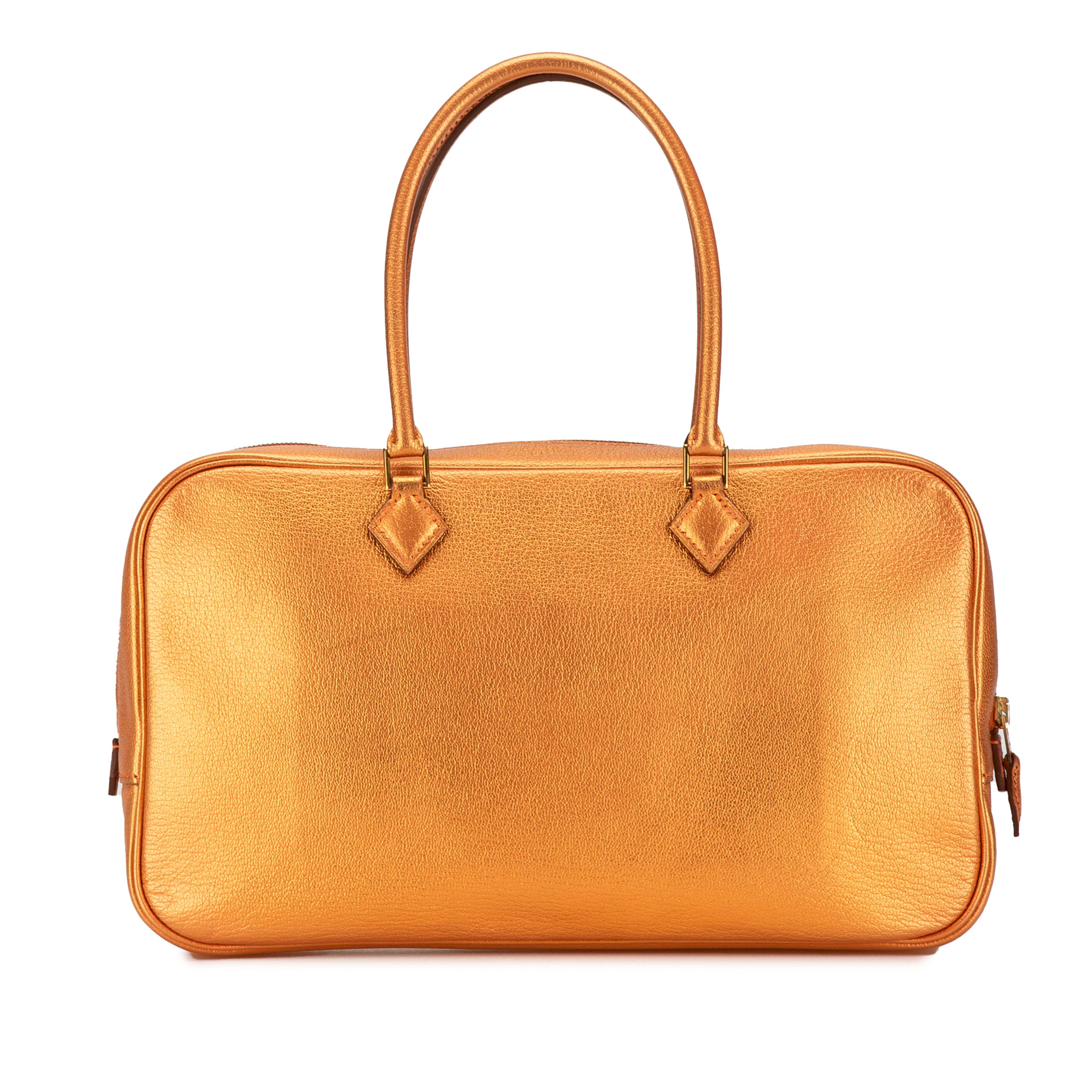 Hermès Metallic Chevre Coromandel Plume Elan 28
