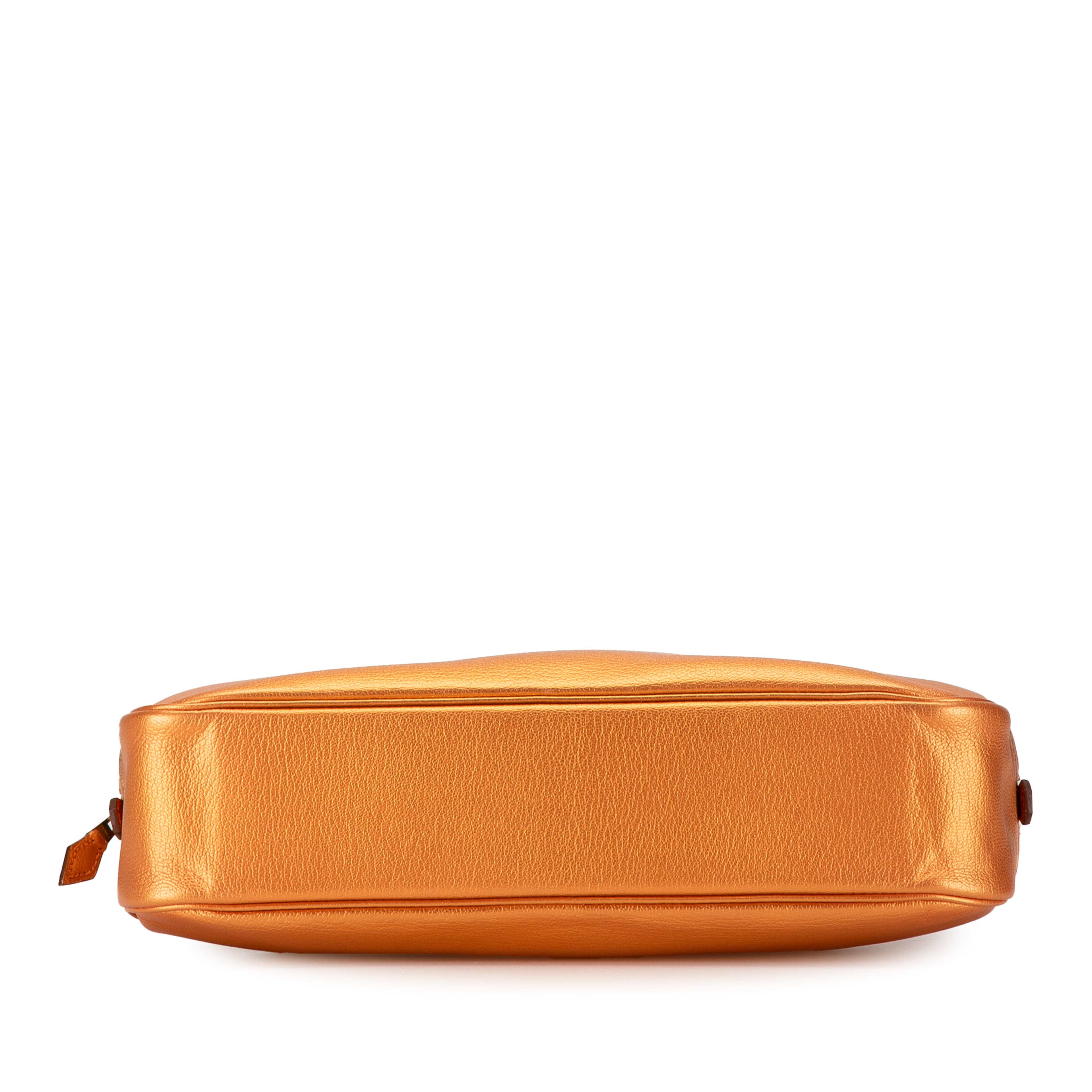 Hermès Metallic Chevre Coromandel Plume Elan 28