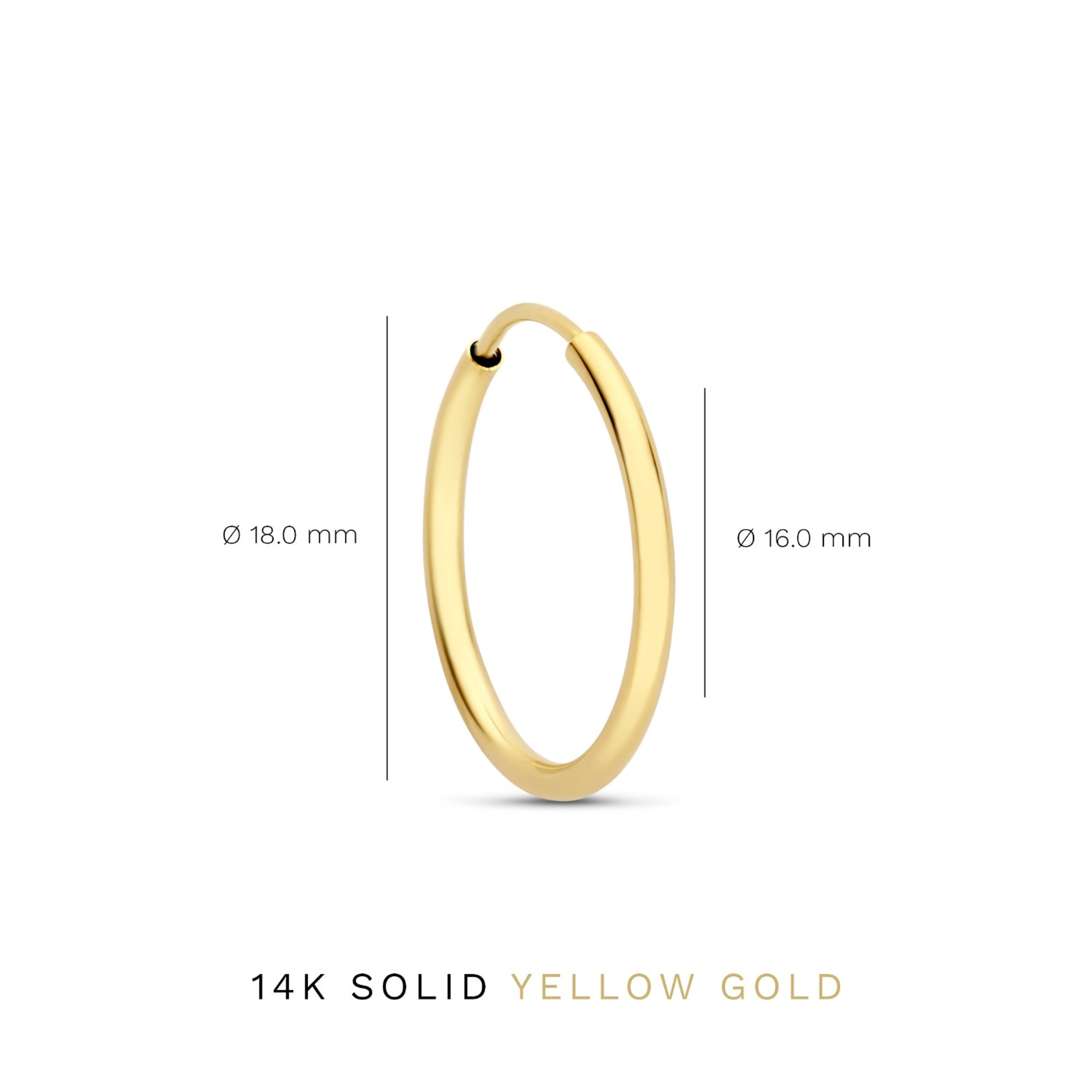 Le Marais 14 Karat Guld Creoler