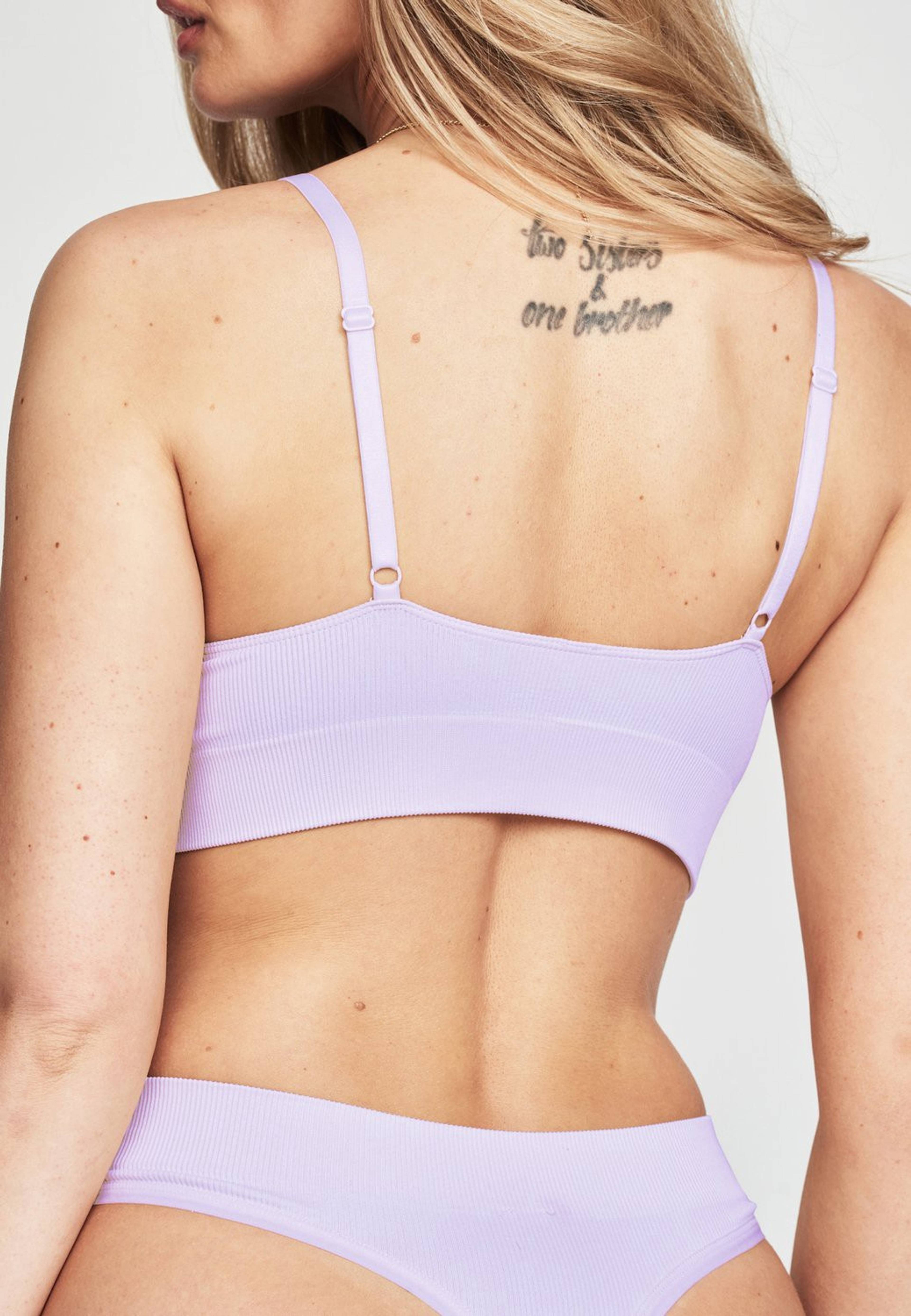 Women's Ribbed Bra, från Frank Dandy, i färgen sunset violet. Klicka för att öppna bilden i stort format