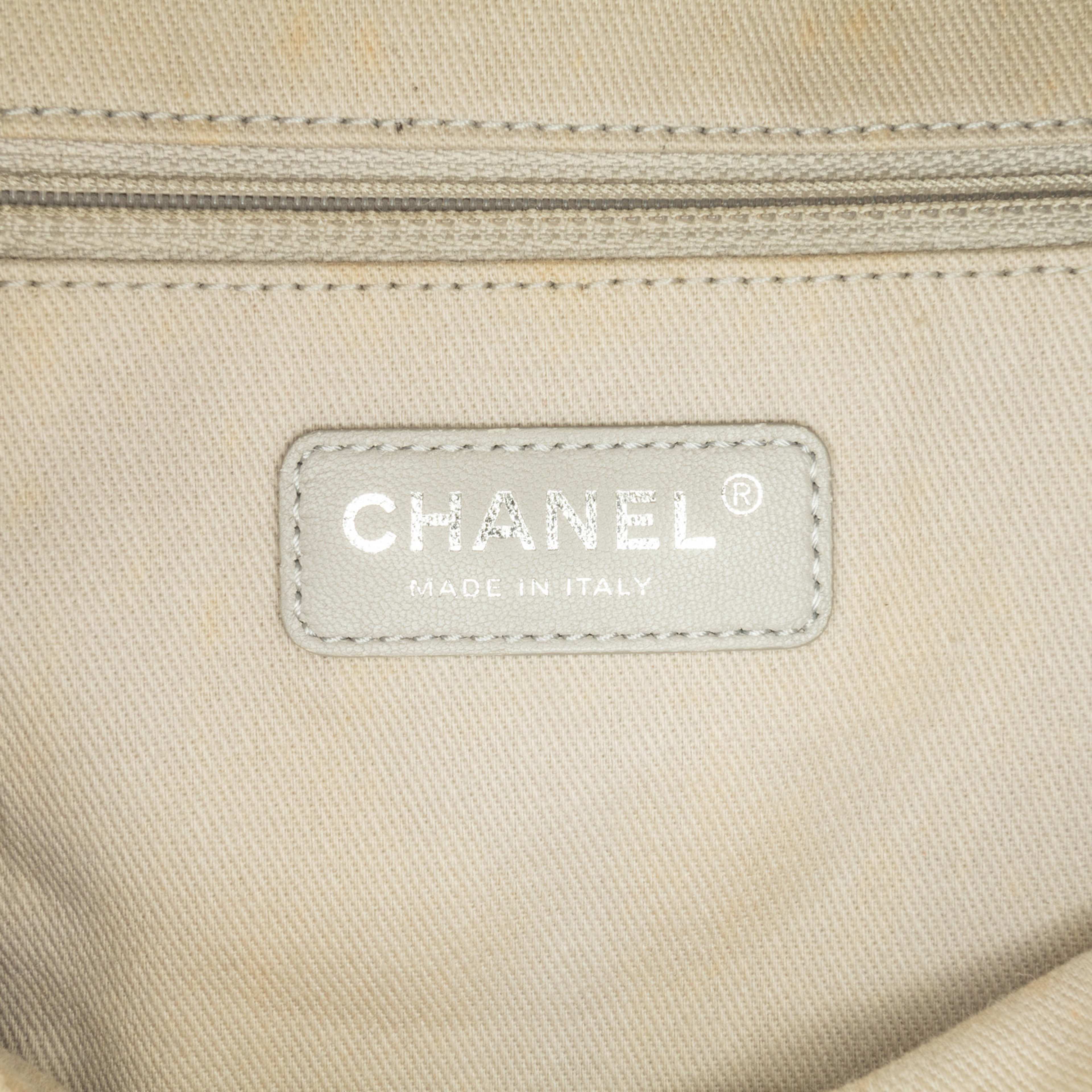 Chanel Small Glazed Calfskin Deauville Tote
