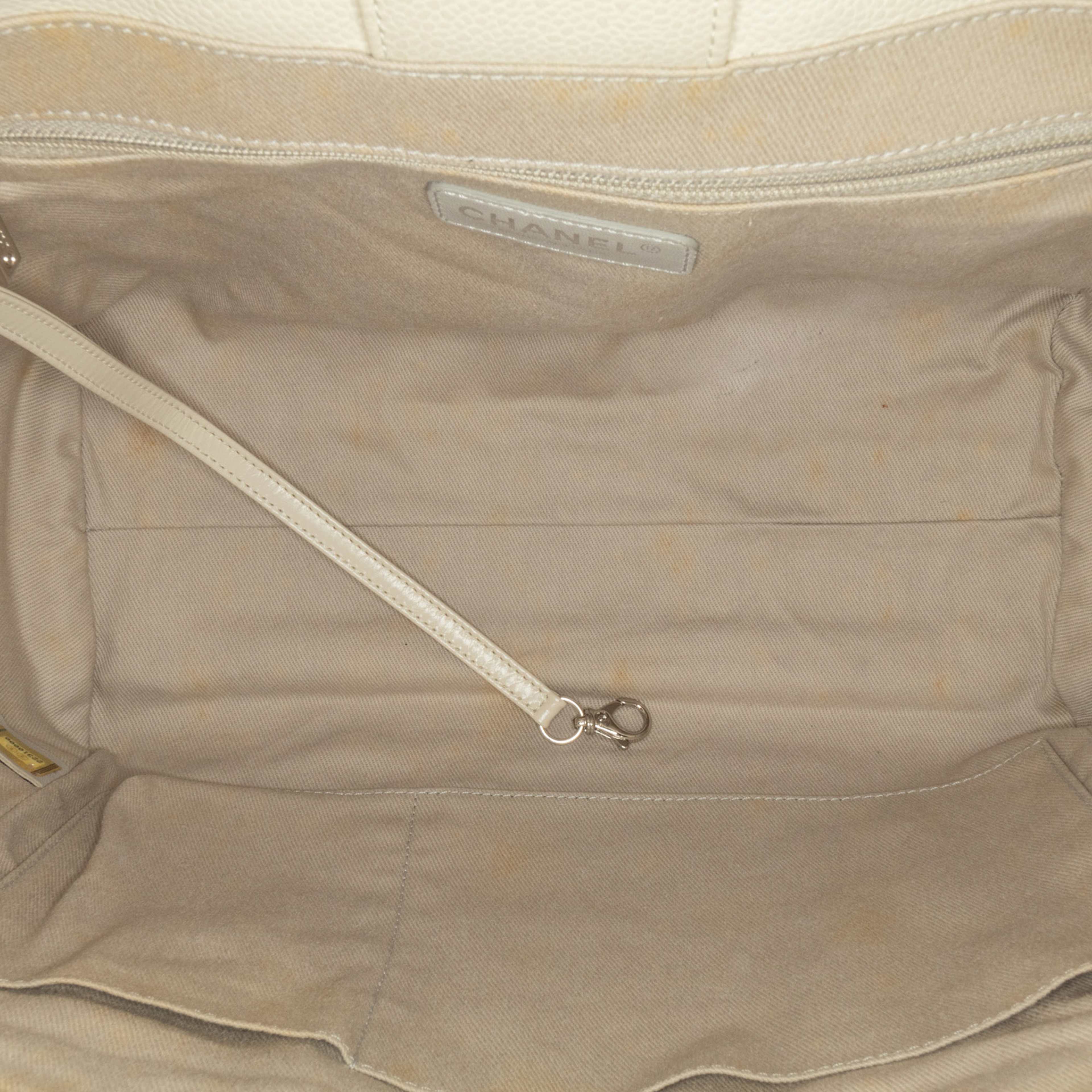 Chanel Small Glazed Calfskin Deauville Tote