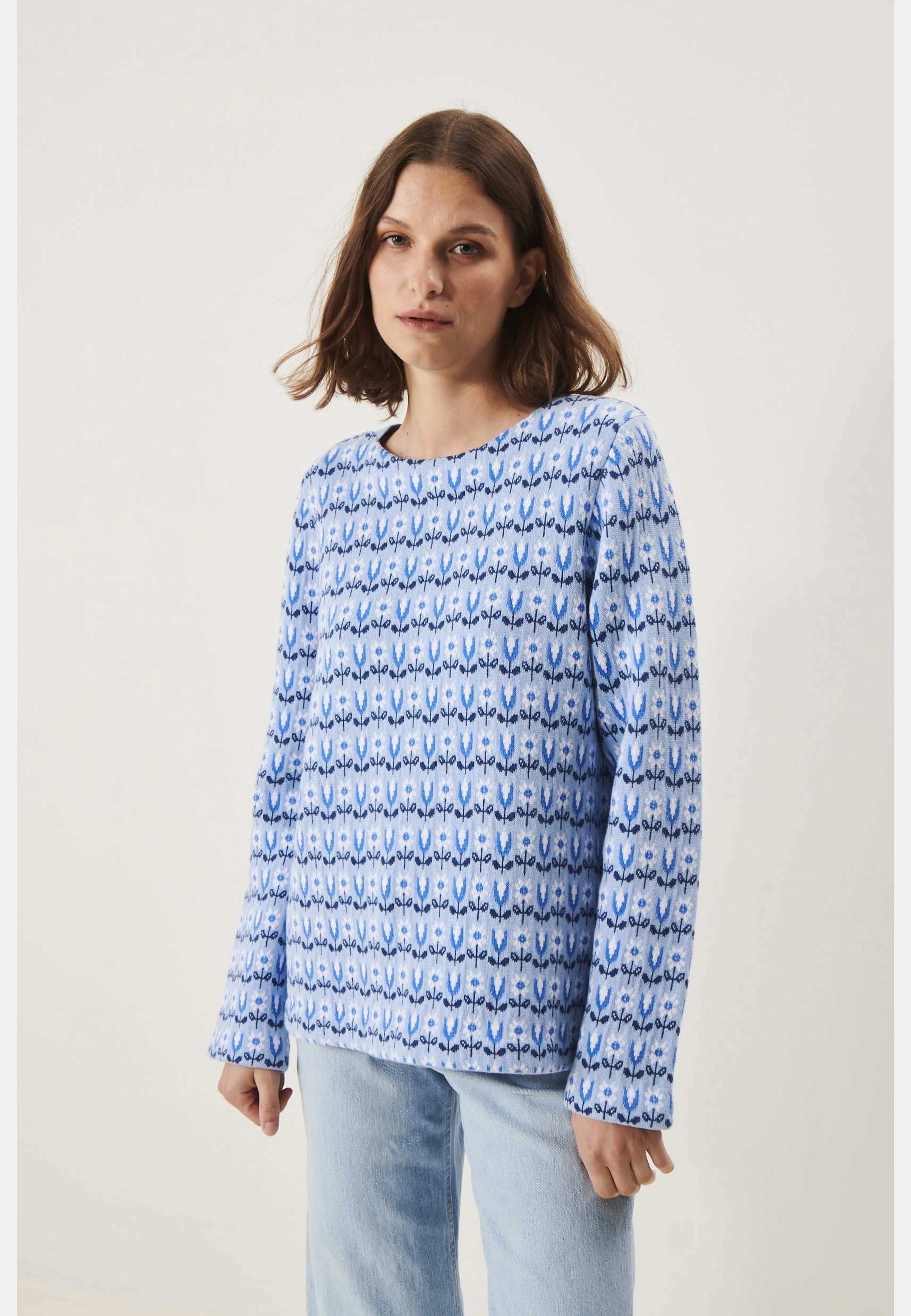 Tulipe Jumper, från Jumperfabriken, i färgen blue. Klicka för att öppna bilden i stort format