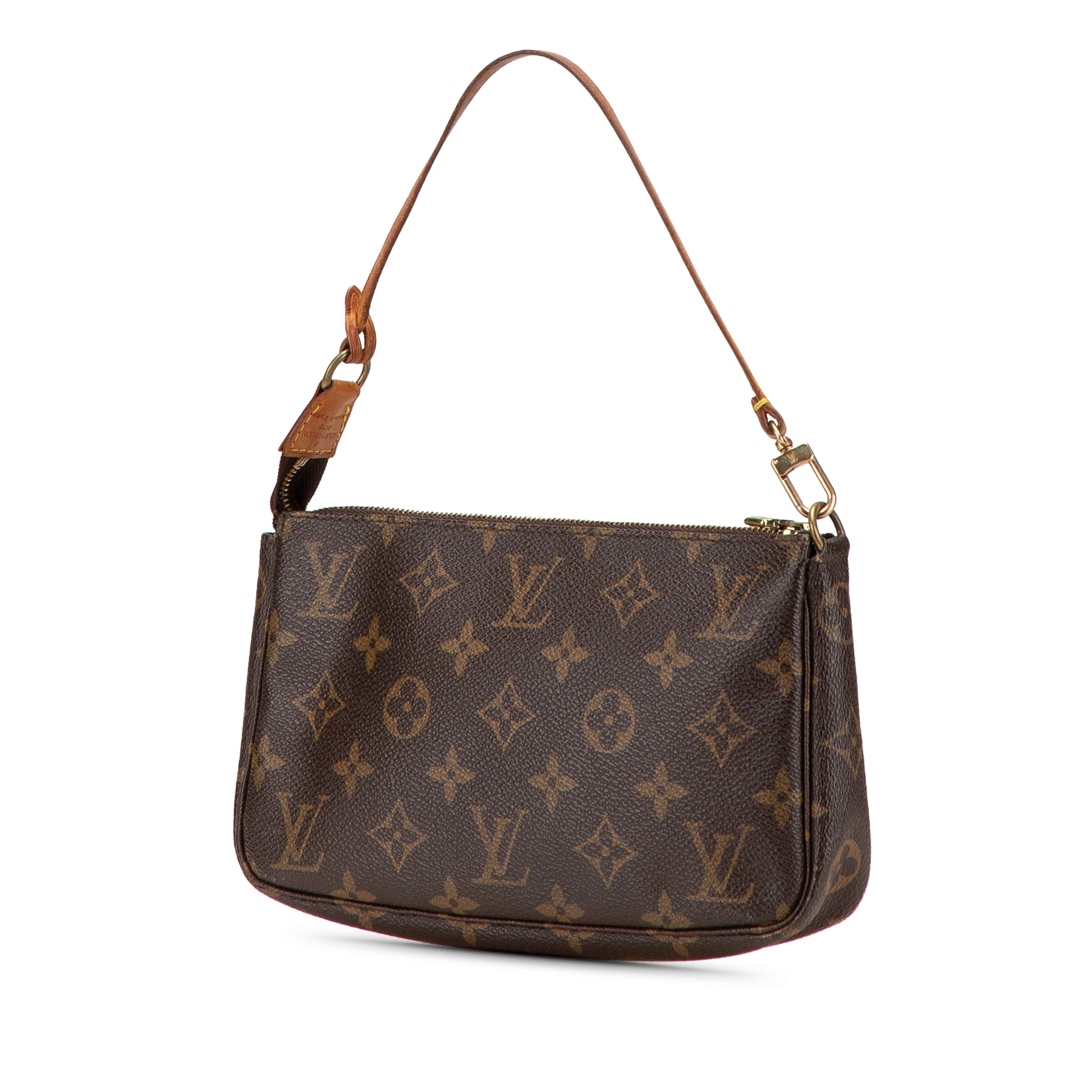 Louis Vuitton Monogram Pochette Accessoires, från Luxclusif, i färgen brown. Klicka för att öppna bilden i stort format