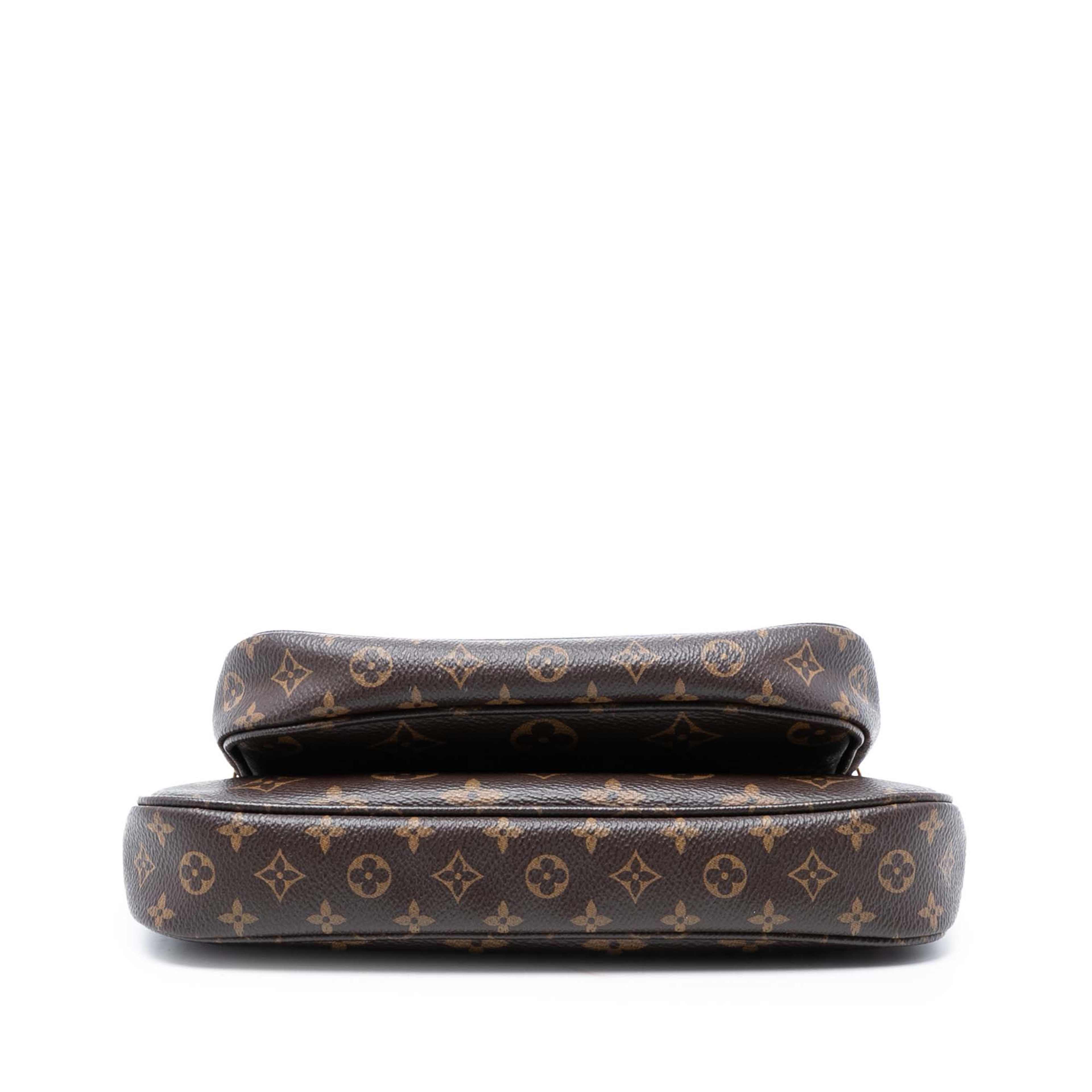 Louis Vuitton Monogram Multi Pochette Accessoires, från Luxclusif, i färgen brun. Klicka för att öppna bilden i stort format
