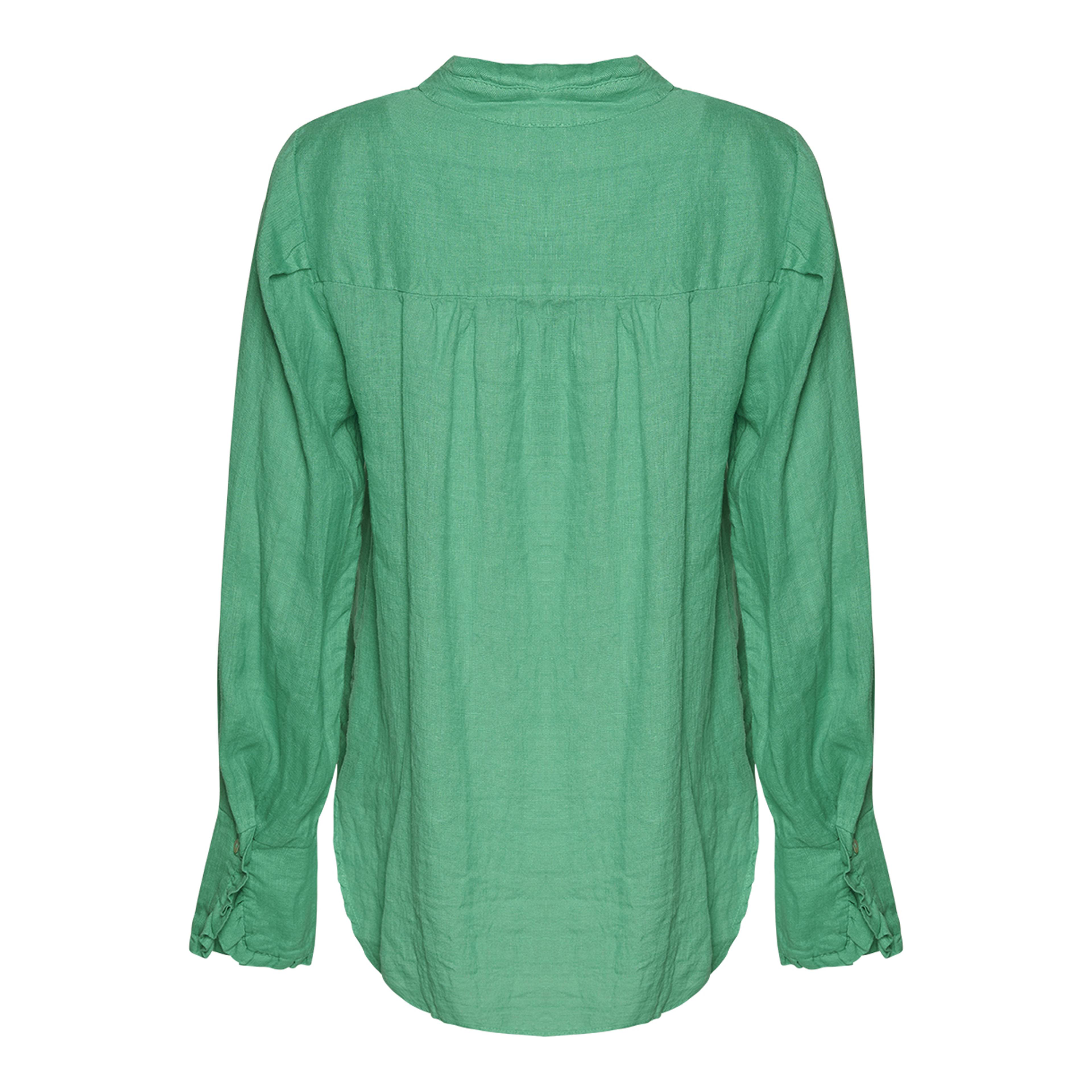 Naneth Shirt Linen - Apple Green