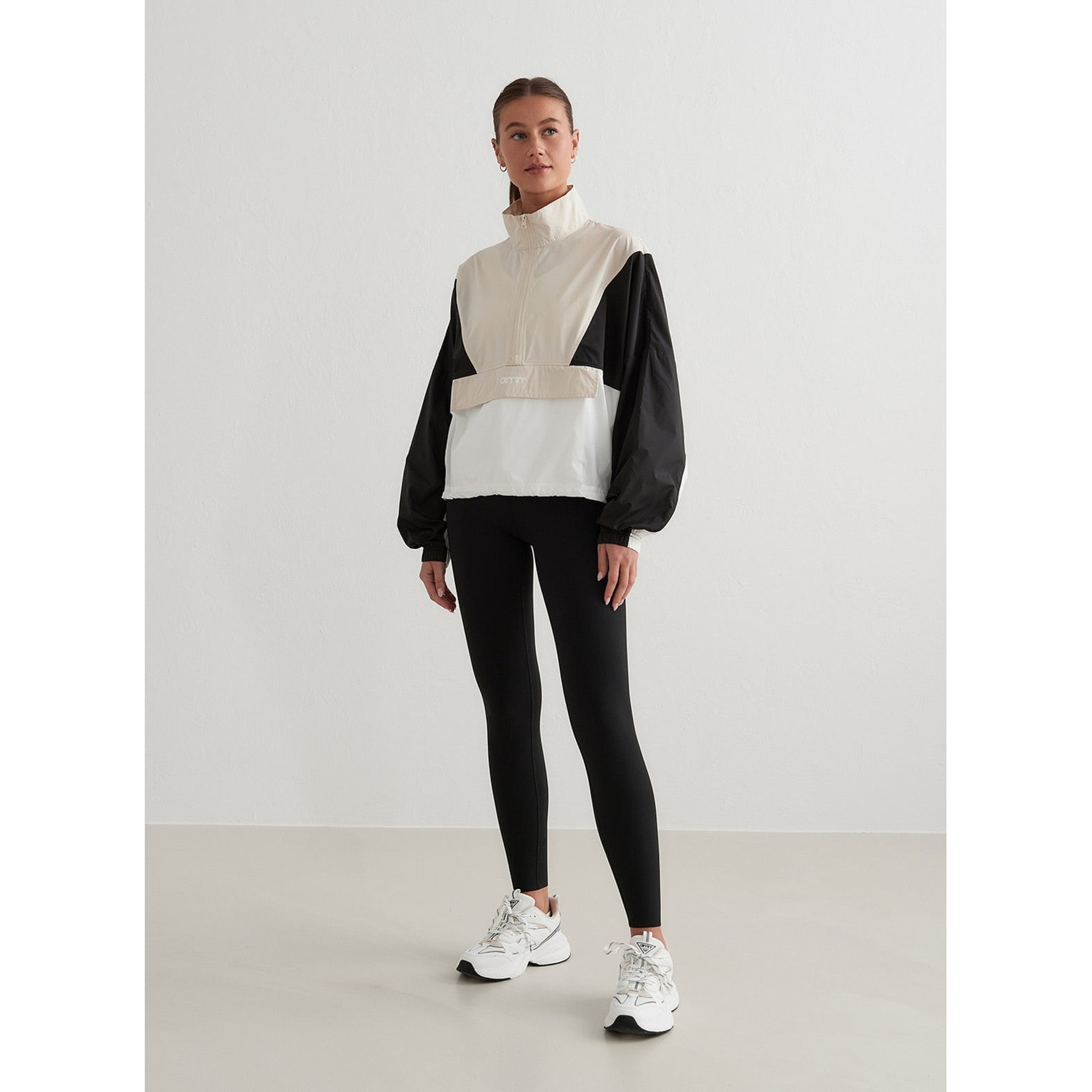 Café Au Lait Balance Blocked Windstopper Jacket