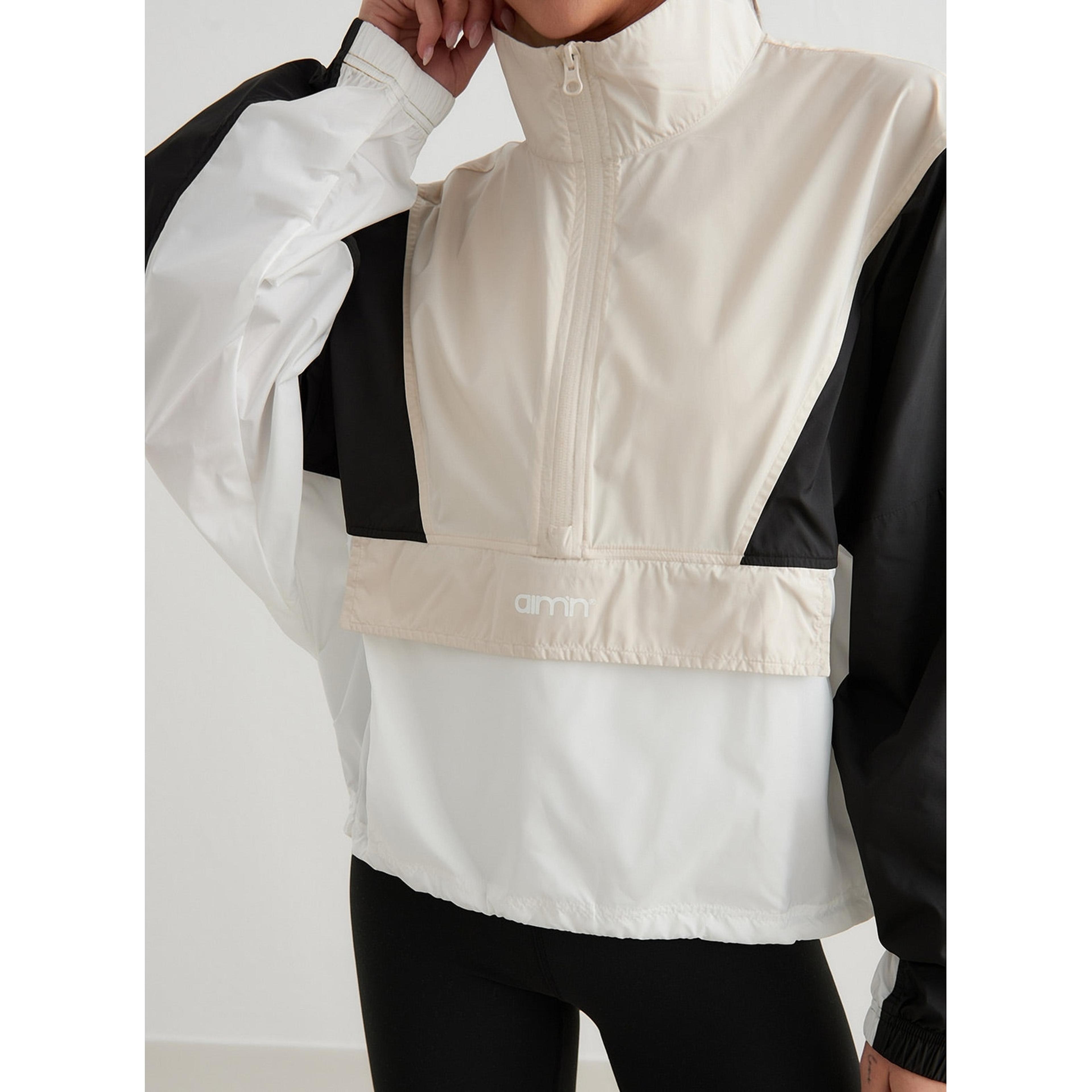 Café Au Lait Balance Blocked Windstopper Jacket
