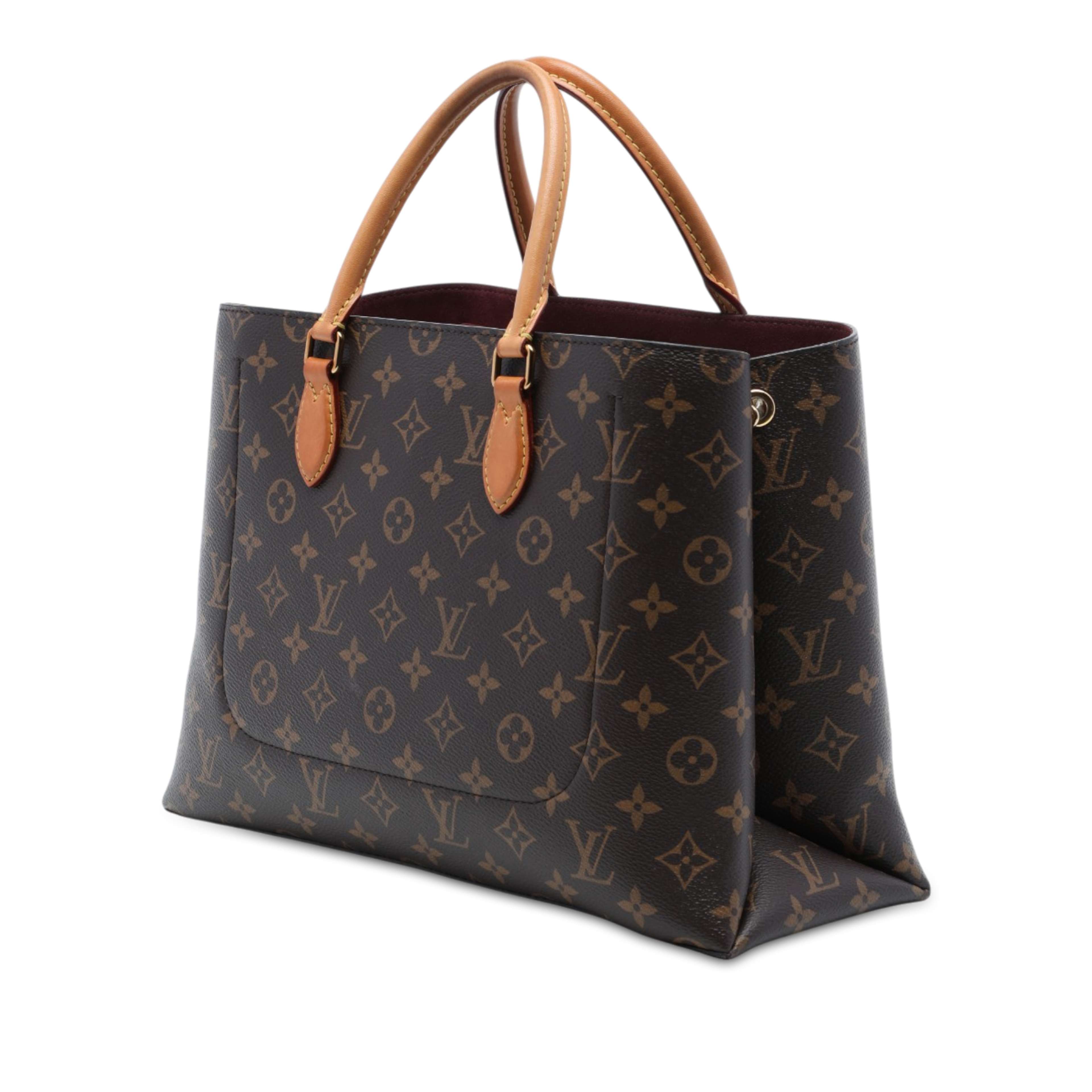 Louis Vuitton Monogram Flower Tote, från Luxclusif, i färgen brun. Klicka för att öppna bilden i stort format