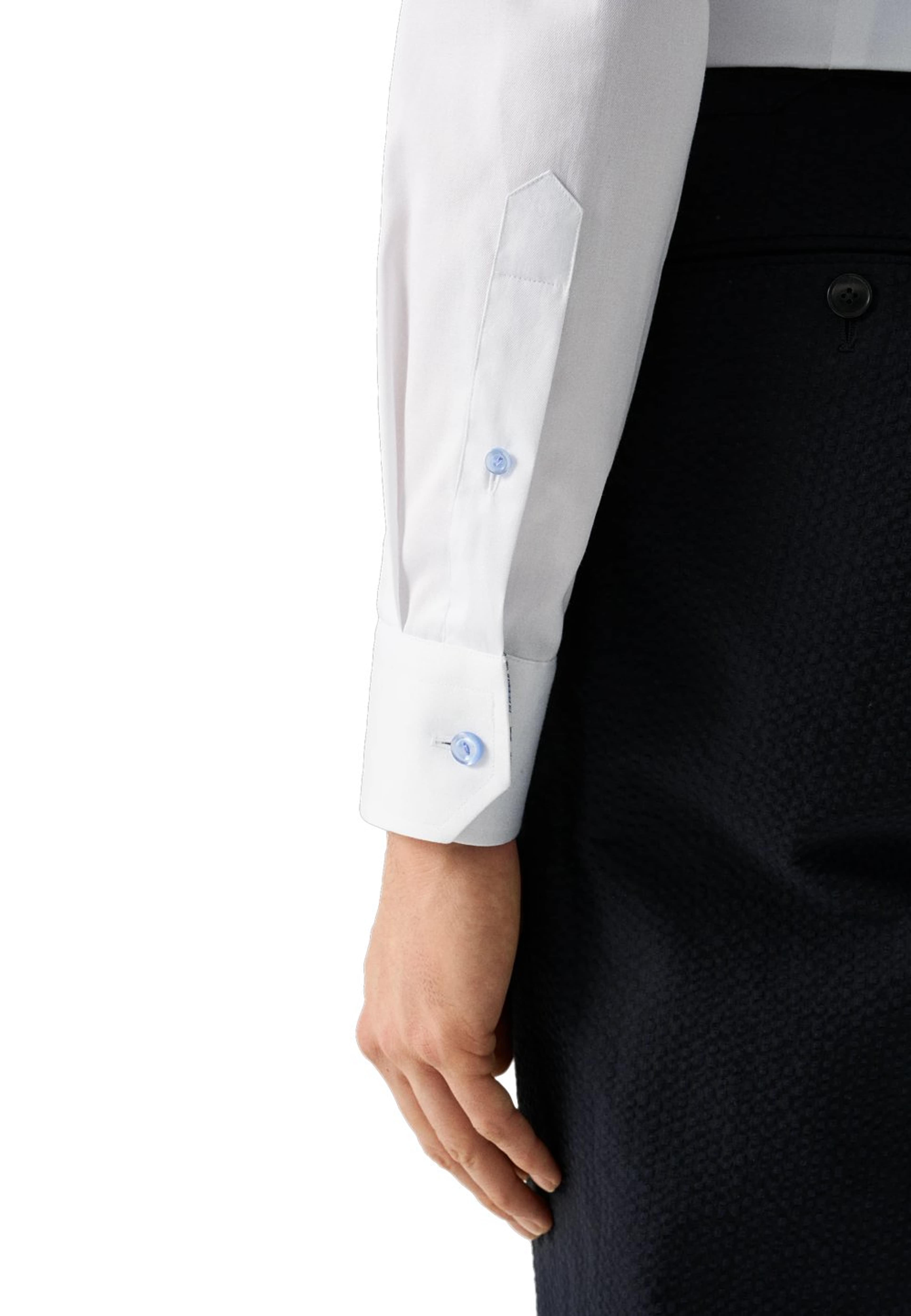 Blommig Signature Twill-skjorta Contemporary Fit, från Eton, i färgen white. Klicka för att öppna bilden i stort format