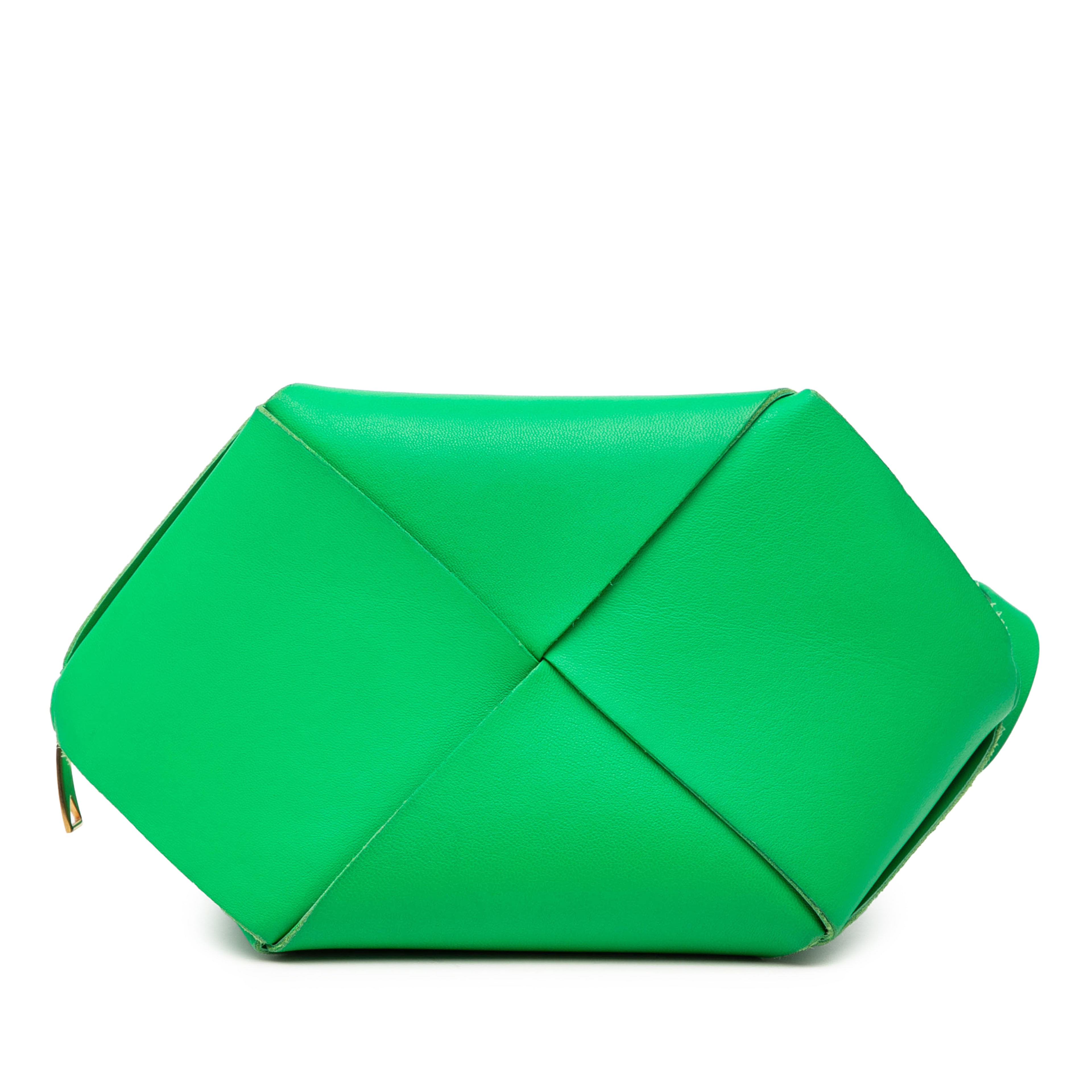 Bottega Veneta Mini Nappa Intrecciato Origami Crossbody, från Luxclusif, i färgen green. Klicka för att öppna bilden i stort format