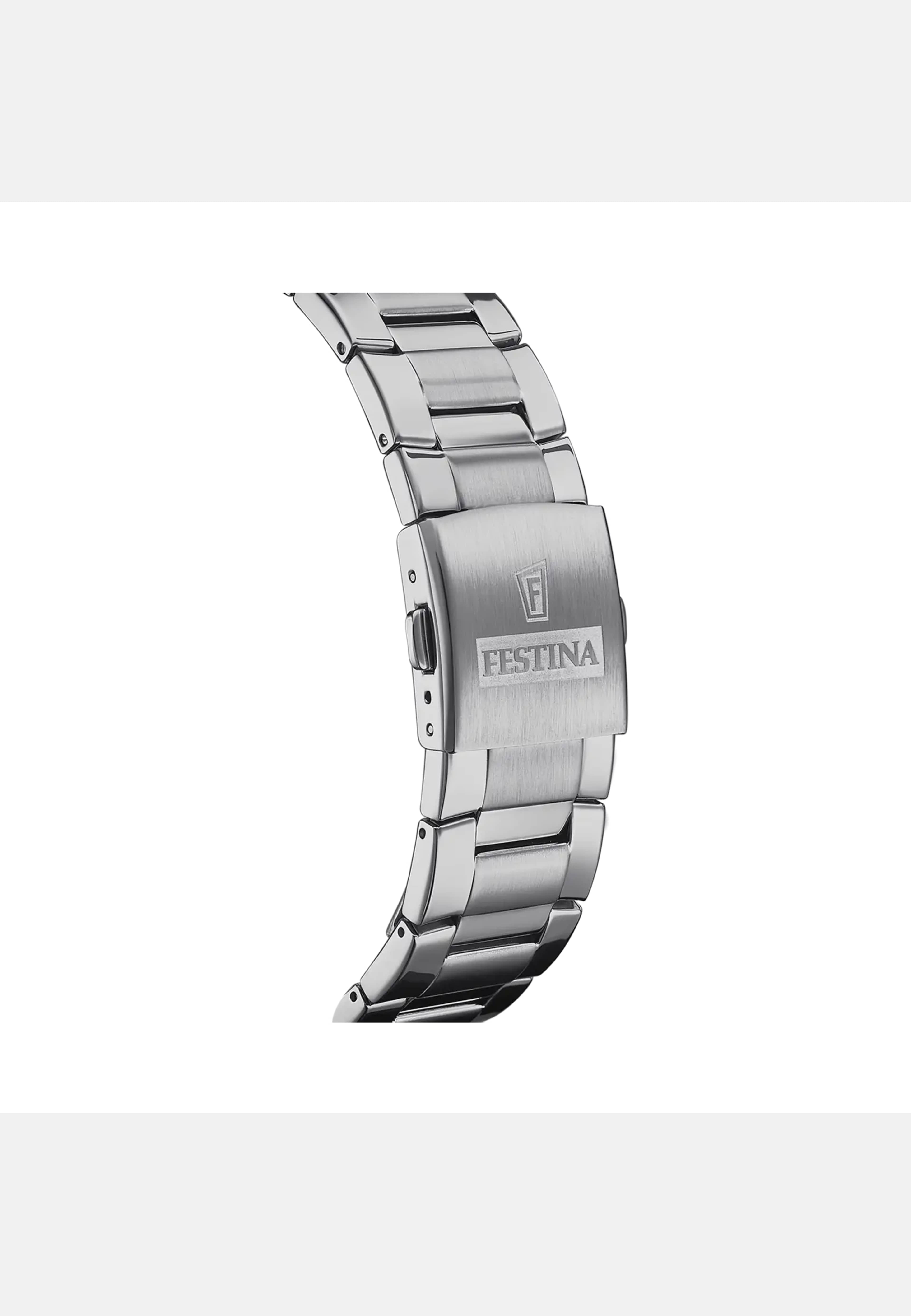 Festina Chrono Sport Herrklocka Silver/stl, Metallband - F20463/1, från Festina, i färgen silver. Klicka för att öppna bilden i stort format