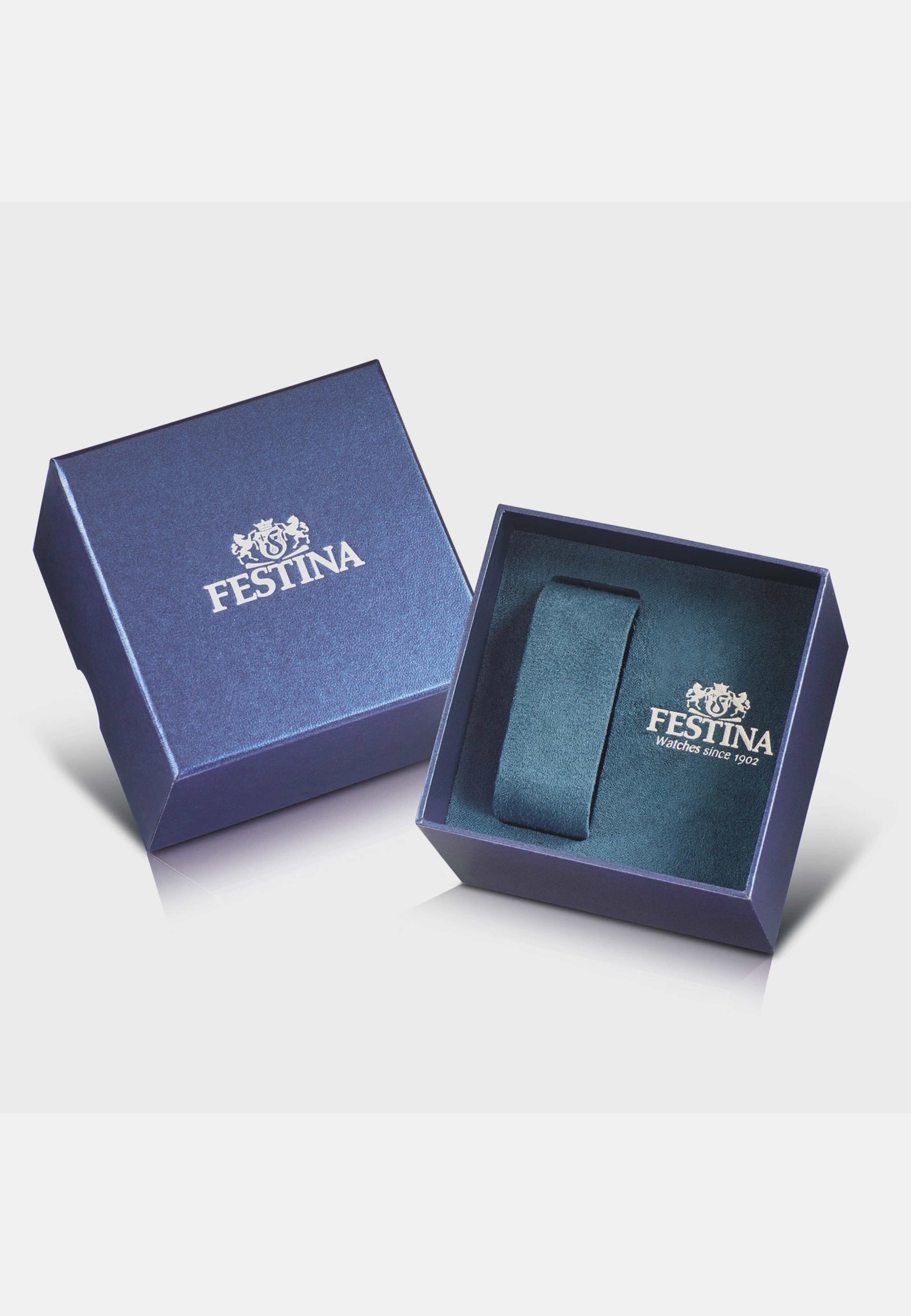 Festina Chrono Sport Herrklocka Silver/stl, Metallband - F20463/1, från Festina, i färgen silver. Klicka för att öppna bilden i stort format
