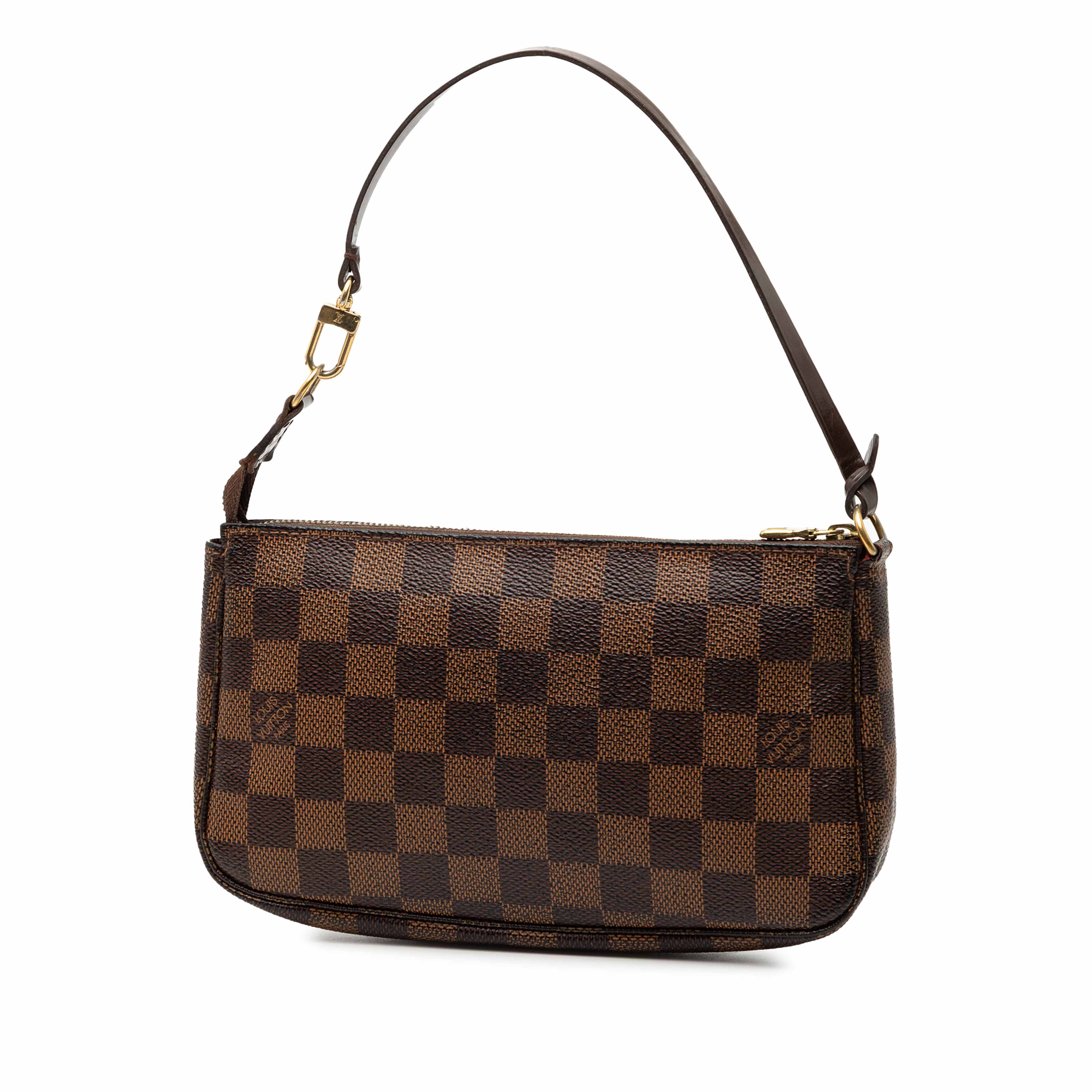 Louis Vuitton Damier Ebene Pochette Accessoires, från Luxclusif, i färgen brown. Klicka för att öppna bilden i stort format
