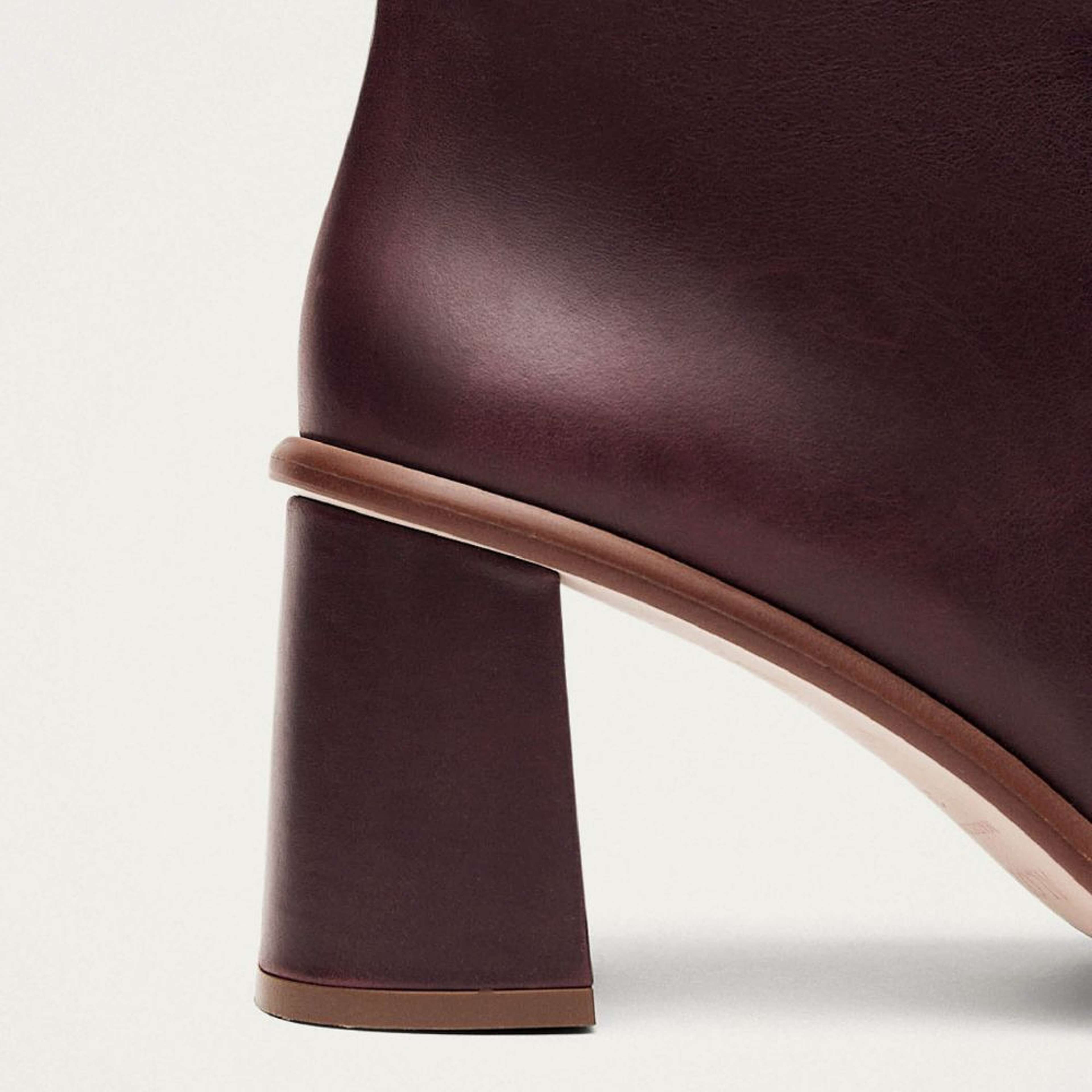 West Cape Wine Burgundy Leather Ankle Boots
