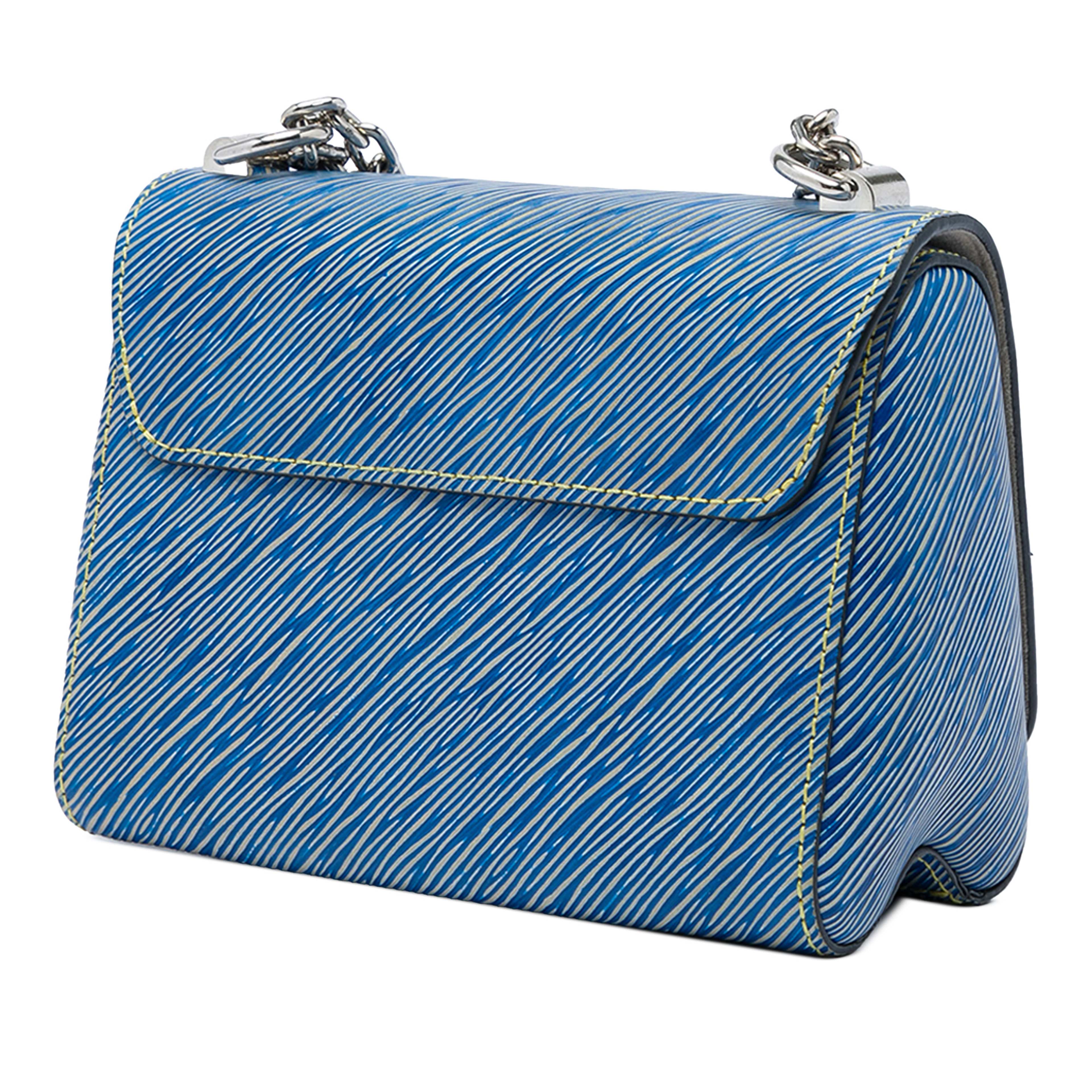 Louis Vuitton Epi Denim Twist Mm, från Luxclusif, i färgen blå. Klicka för att öppna bilden i stort format