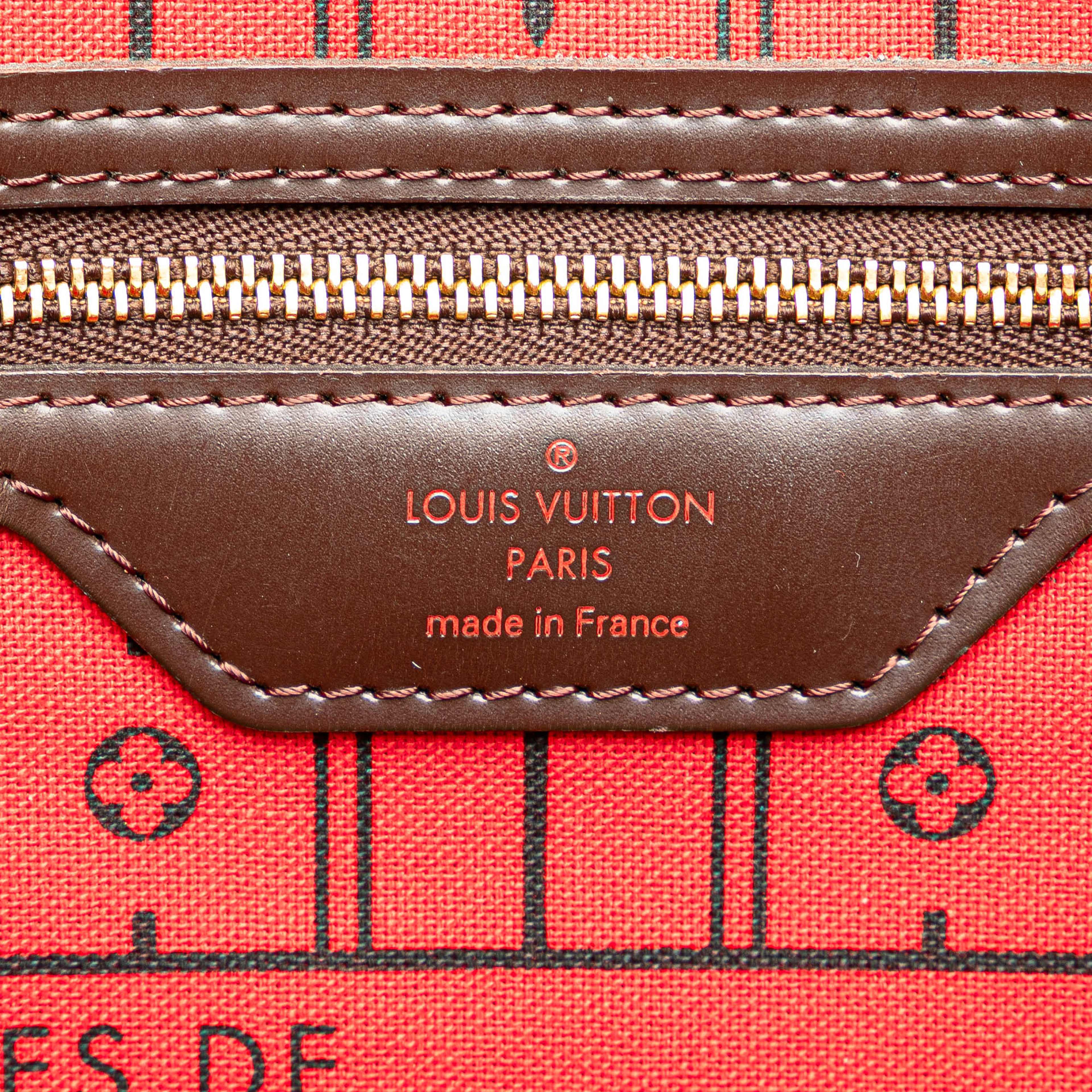 Louis Vuitton Damier Ebene Neverfull Mm