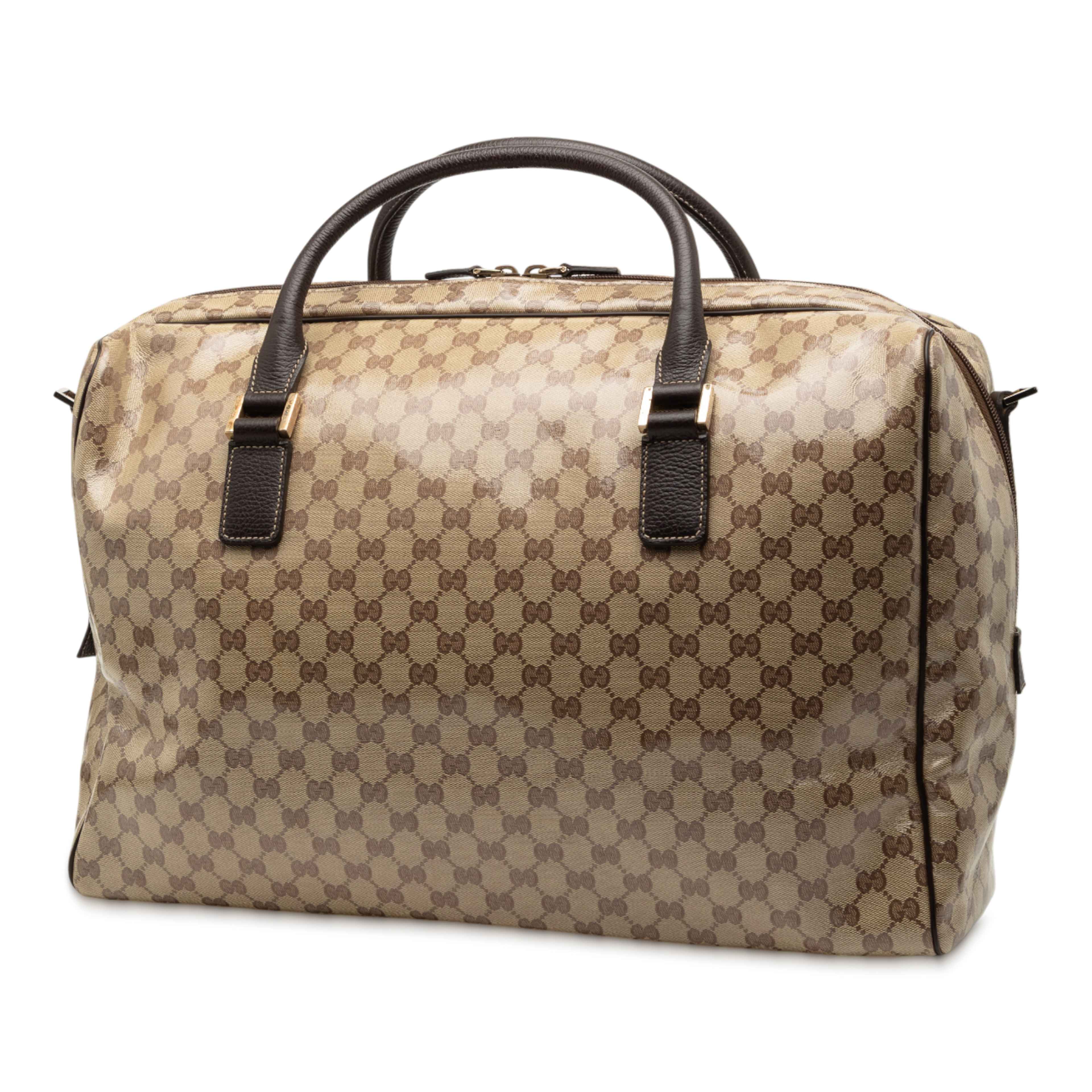 Gucci Gg Crystal Duffle Bag, från Luxclusif, i färgen beige. Klicka för att öppna bilden i stort format