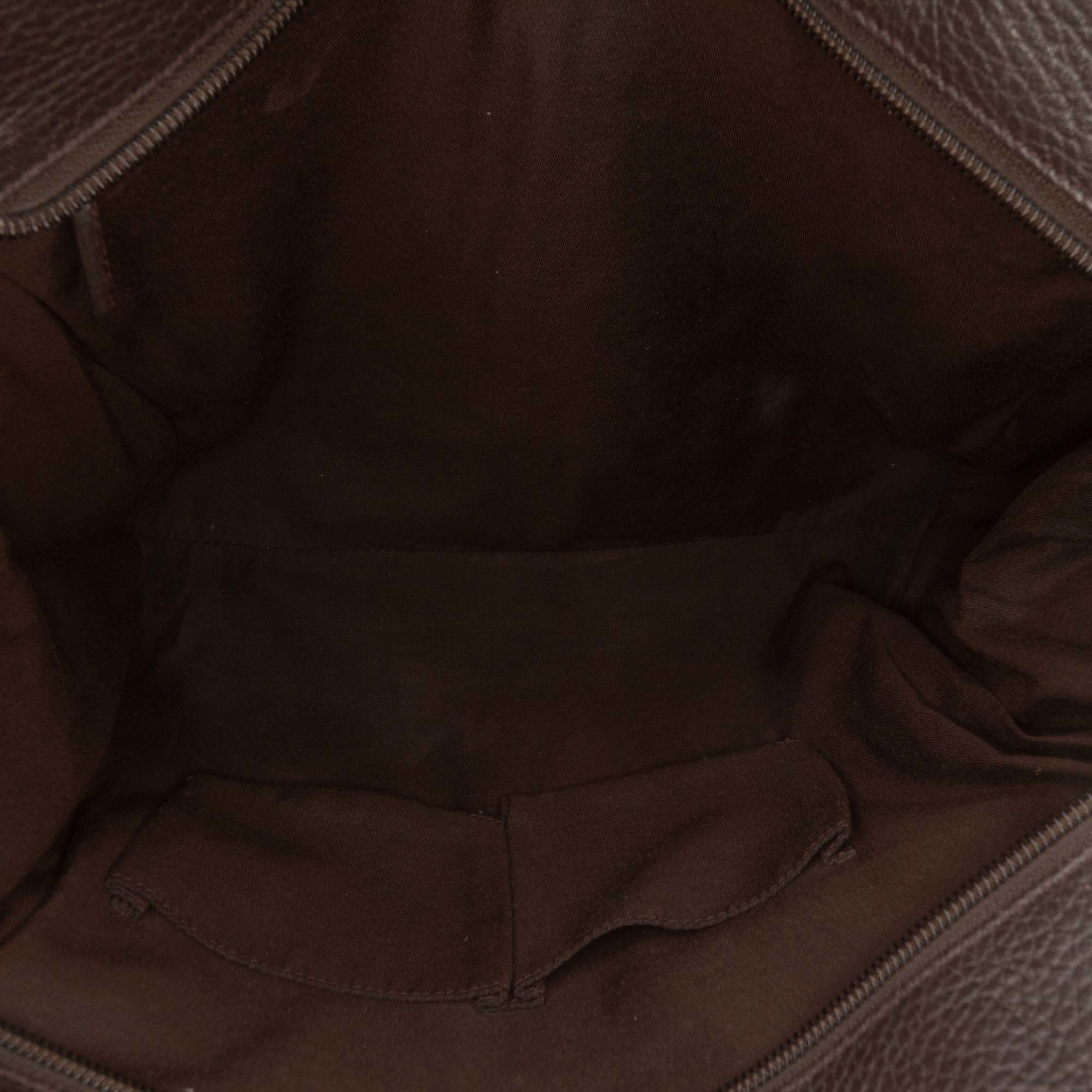 Gucci Dollar Calfskin Interlocking G Tote, från Luxclusif, i färgen dark brown. Klicka för att öppna bilden i stort format