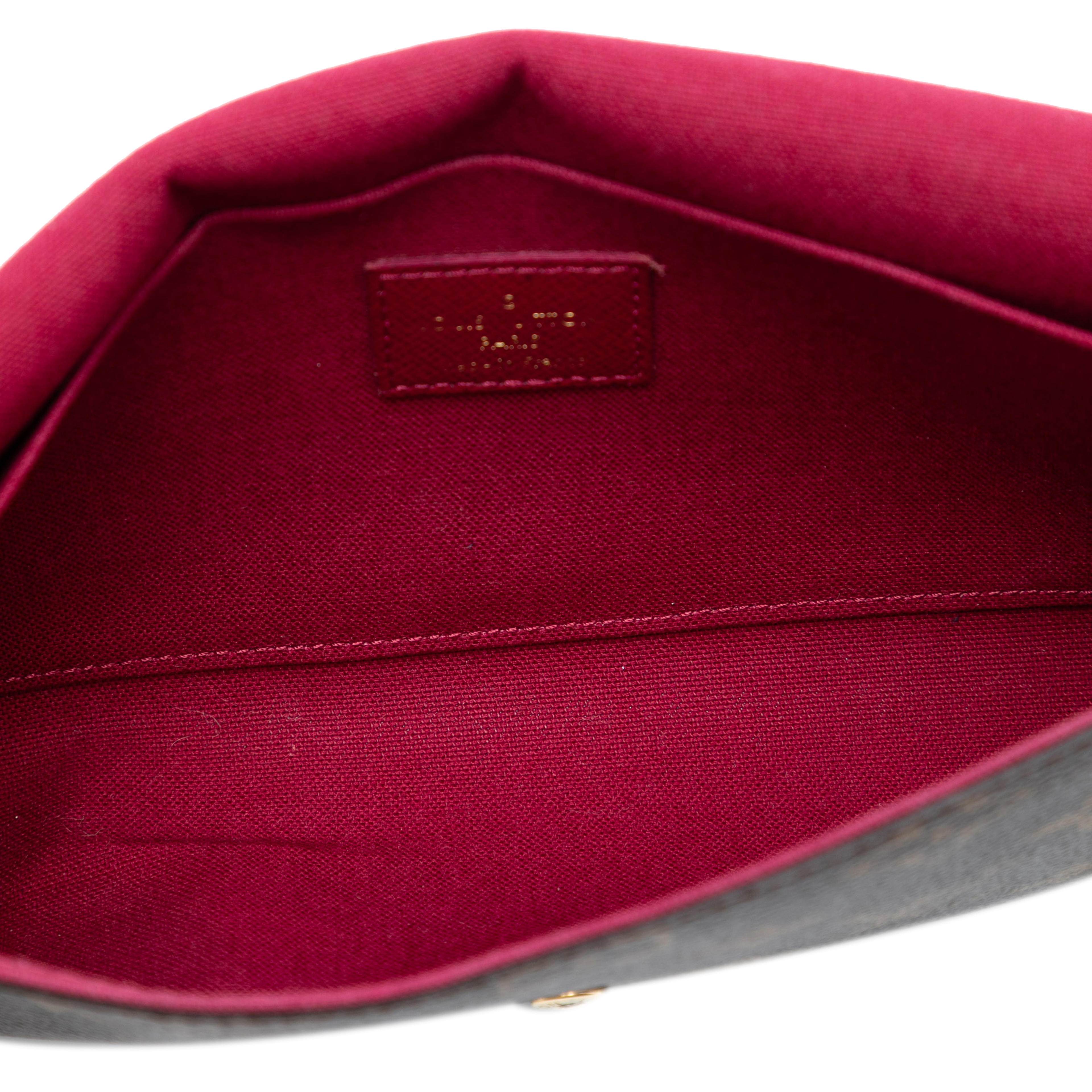 Louis Vuitton Monogram Pochette Felicie, från Luxclusif, i färgen brown. Klicka för att öppna bilden i stort format