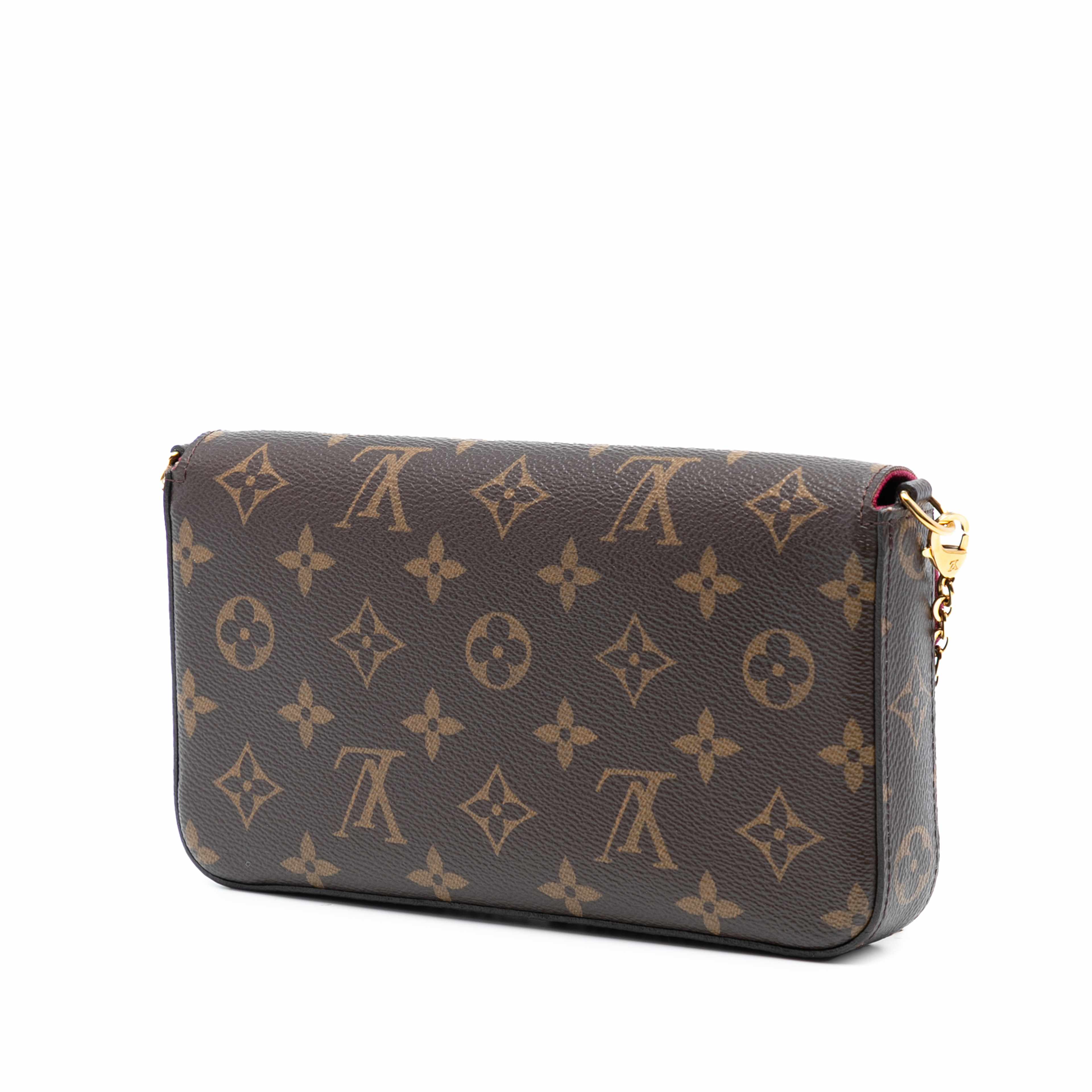 Louis Vuitton Monogram Pochette Felicie, från Luxclusif, i färgen brown. Klicka för att öppna bilden i stort format
