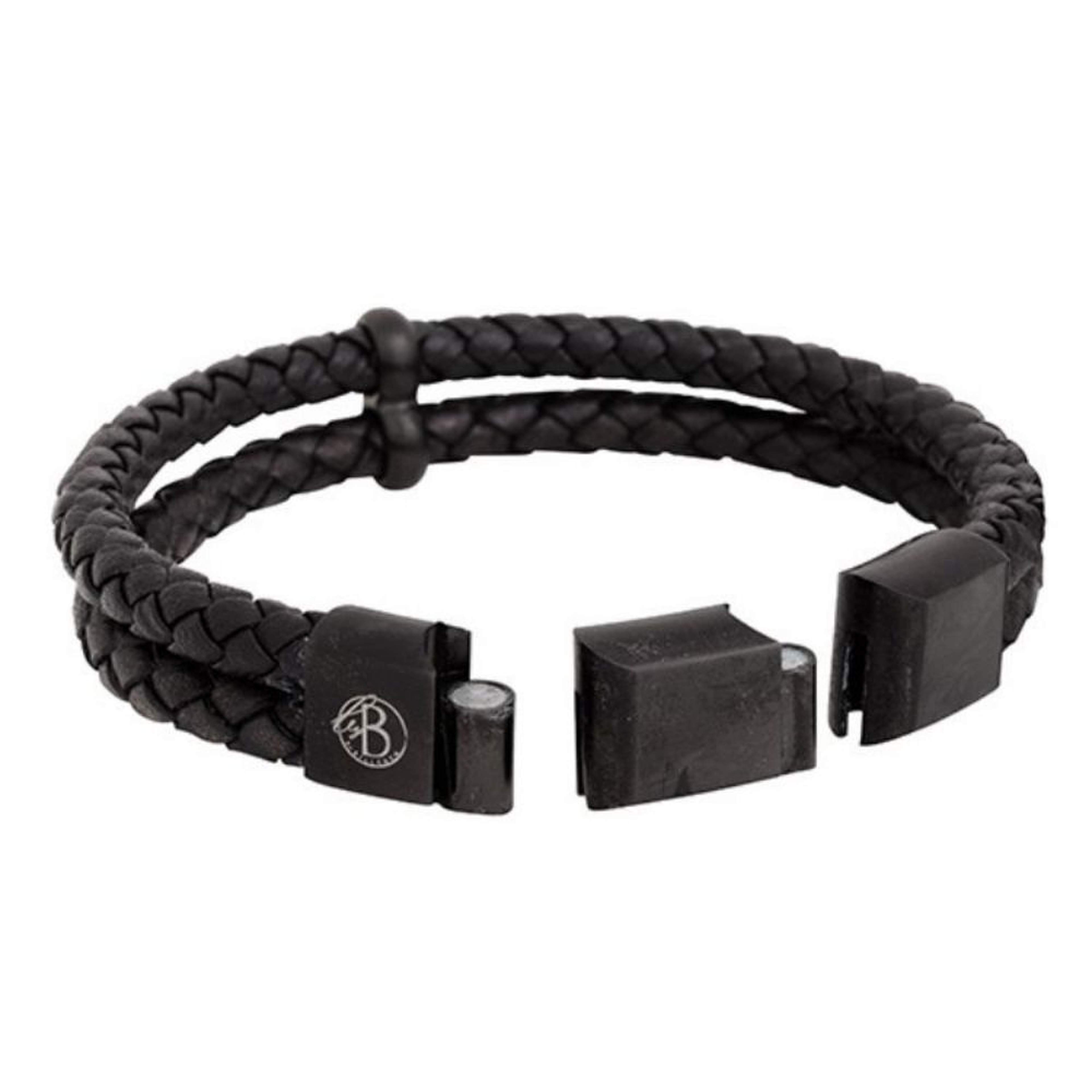Leopold Leather Bracelet Black, från by BILLGREN, i färgen svart. Klicka för att öppna bilden i stort format