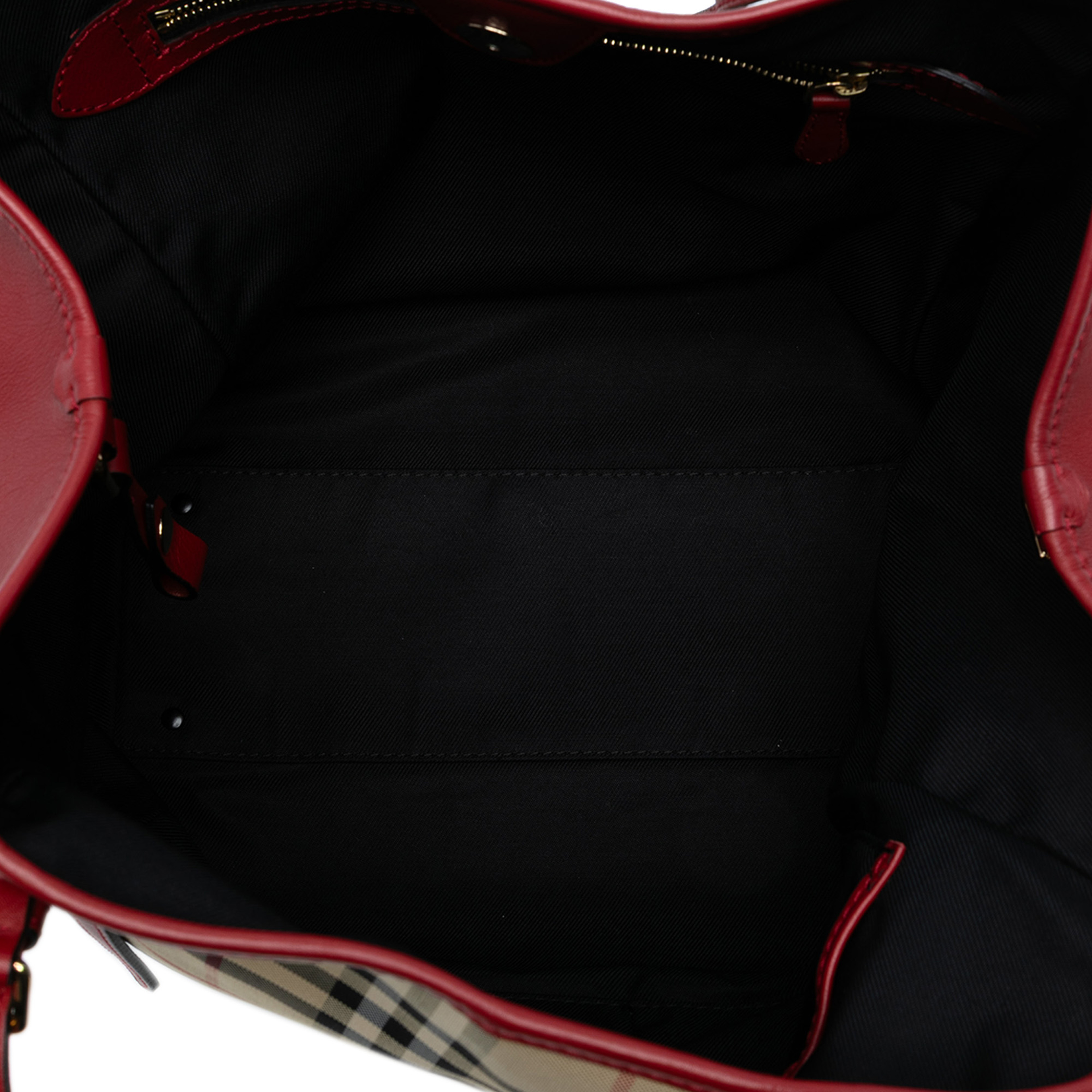 Burberry Small Haymarket Check Canvas And Leather Canterbury Tote, från Luxclusif, i färgen beige. Klicka för att öppna bilden i stort format