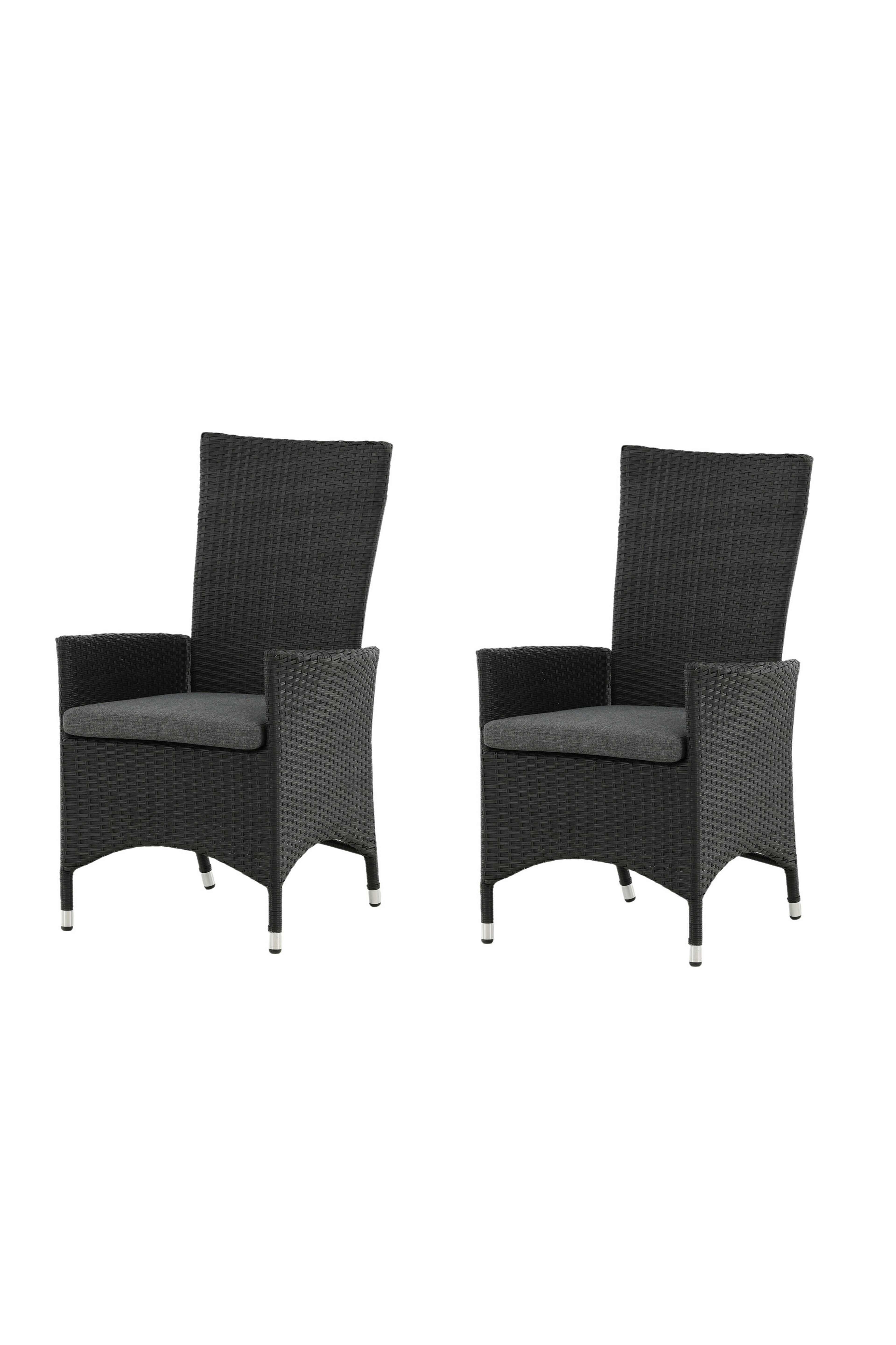 Padova Stol 2-pack, från Venture Home, i färgen black,grey. Klicka för att öppna bilden i stort format