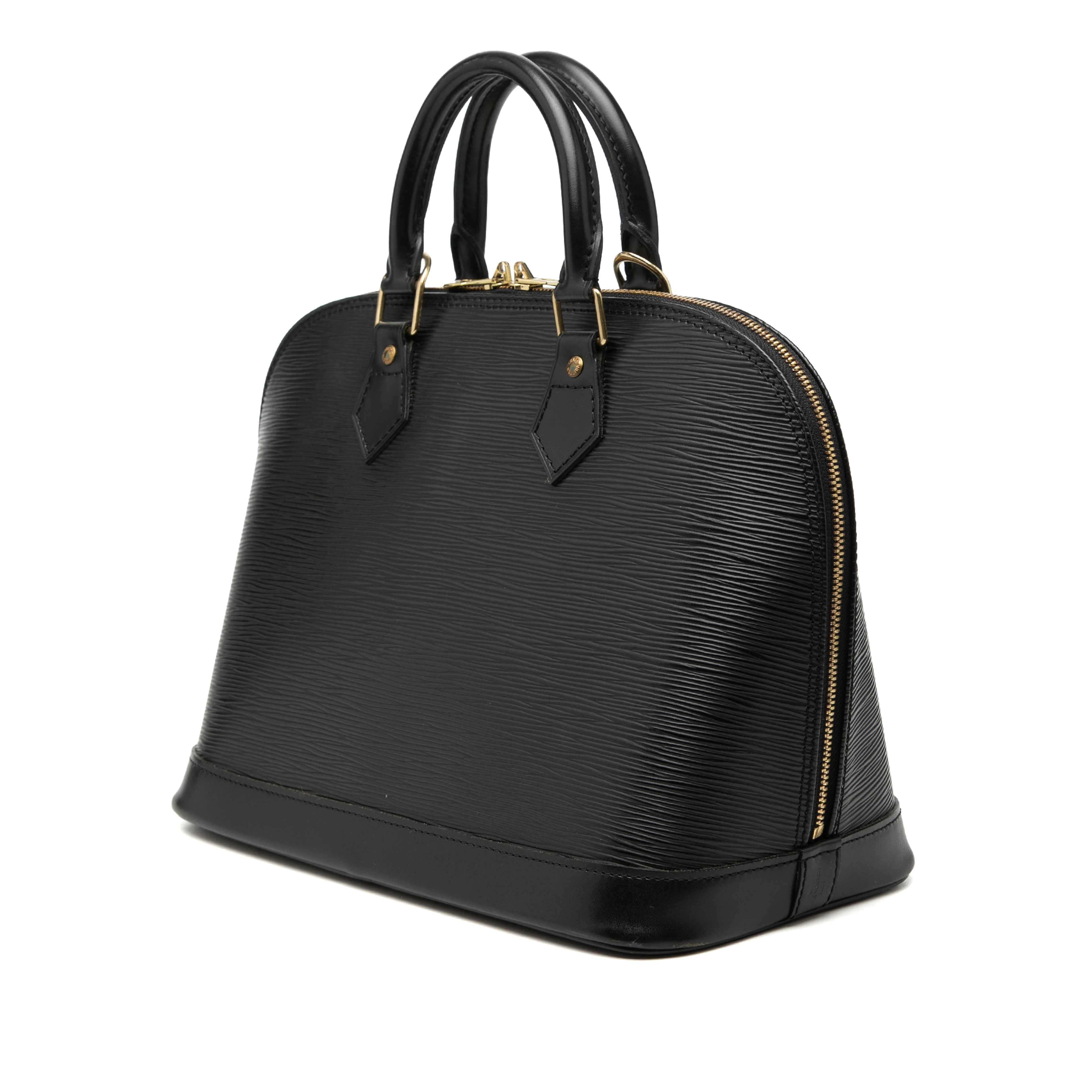 Louis Vuitton Epi Alma Pm, från Luxclusif, i färgen black. Klicka för att öppna bilden i stort format